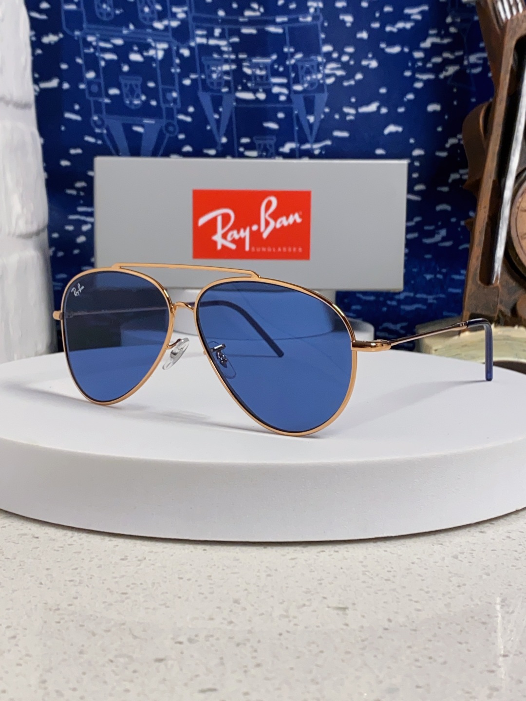 RayBan雷朋 2025成毅同款REVERSE反转系列 凹面镜片 莱尼克拉维茨联名限量版飞行员式墨镜 