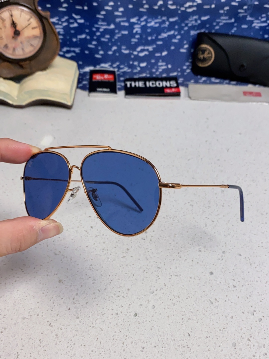 RayBan雷朋 2025成毅同款REVERSE反转系列 凹面镜片 莱尼克拉维茨联名限量版飞行员式墨镜 