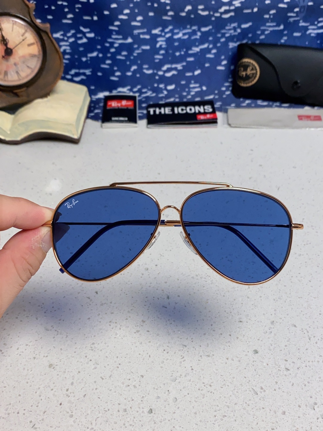 RayBan雷朋 2025成毅同款REVERSE反转系列 凹面镜片 莱尼克拉维茨联名限量版飞行员式墨镜 