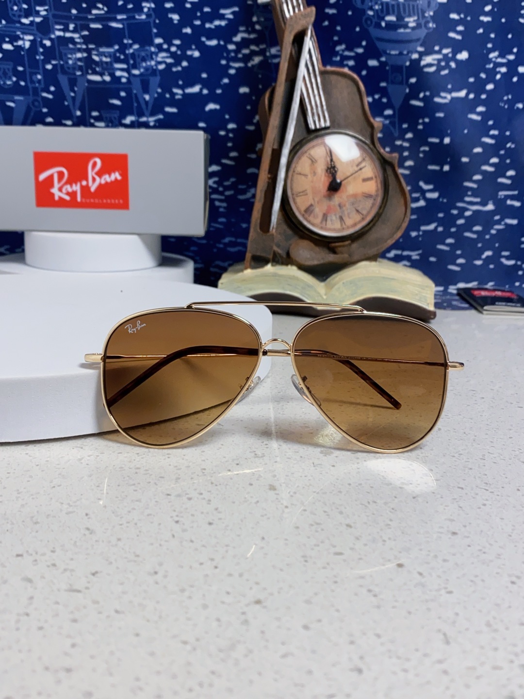 RayBan雷朋 2025成毅同款REVERSE反转系列 凹面镜片 莱尼克拉维茨联名限量版飞行员式墨镜 