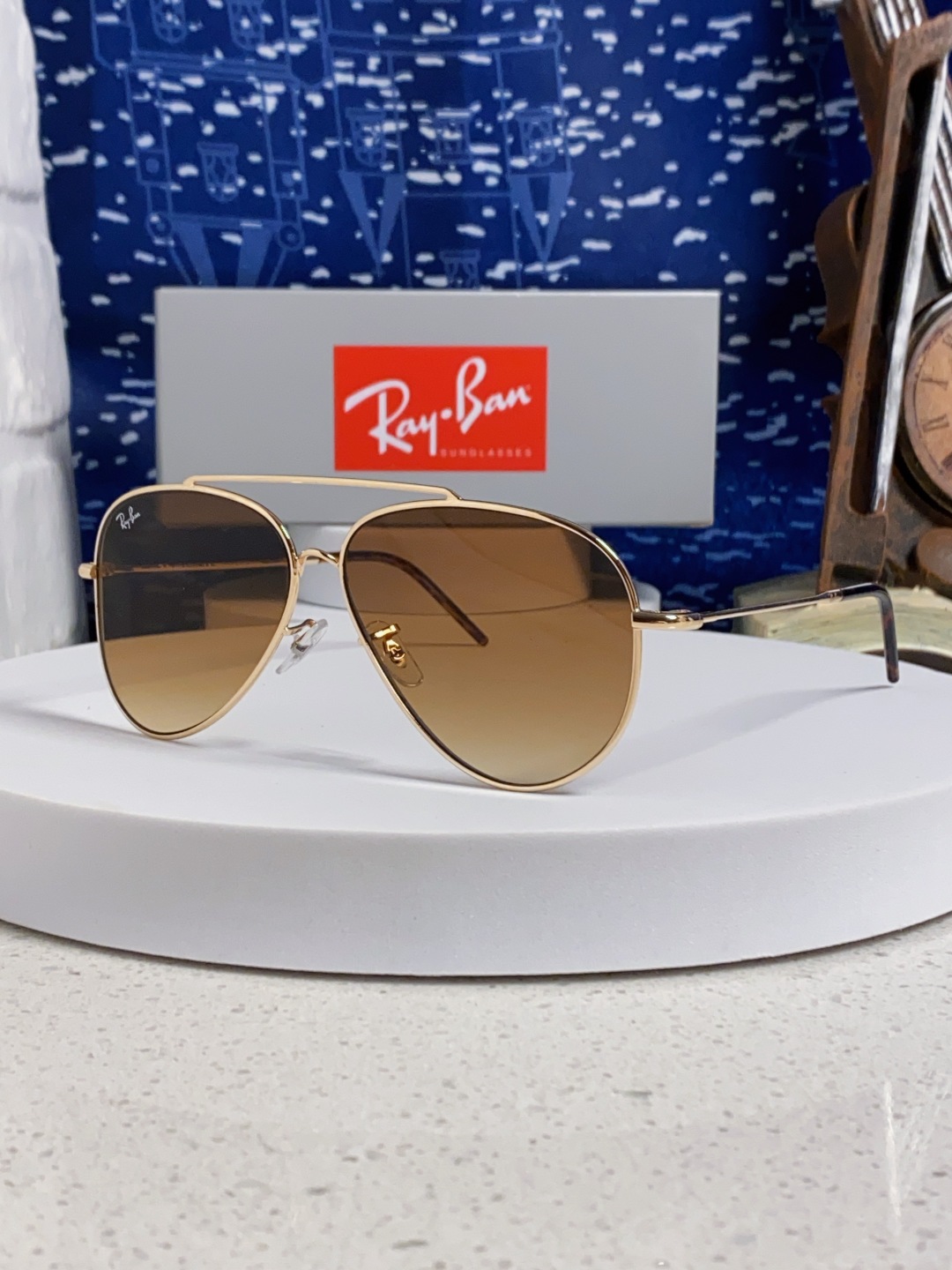 RayBan雷朋 2025成毅同款REVERSE反转系列 凹面镜片 莱尼克拉维茨联名限量版飞行员式墨镜 