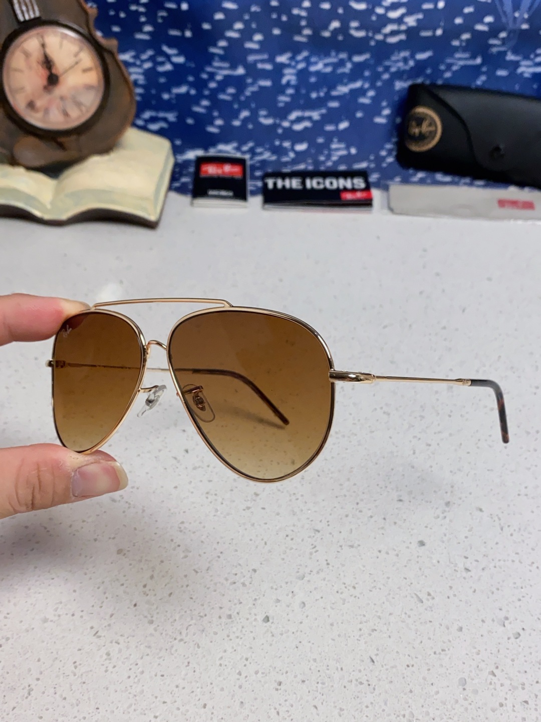 RayBan雷朋 2025成毅同款REVERSE反转系列 凹面镜片 莱尼克拉维茨联名限量版飞行员式墨镜 