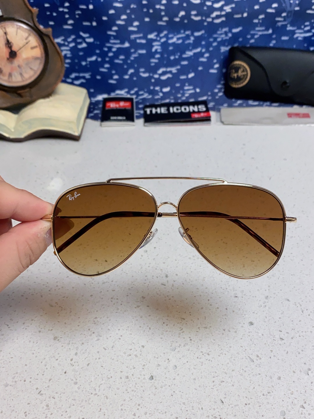 RayBan雷朋 2025成毅同款REVERSE反转系列 凹面镜片 莱尼克拉维茨联名限量版飞行员式墨镜 