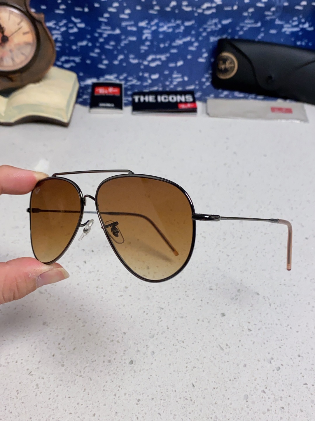 RayBan雷朋 2025成毅同款REVERSE反转系列 凹面镜片 莱尼克拉维茨联名限量版飞行员式墨镜 