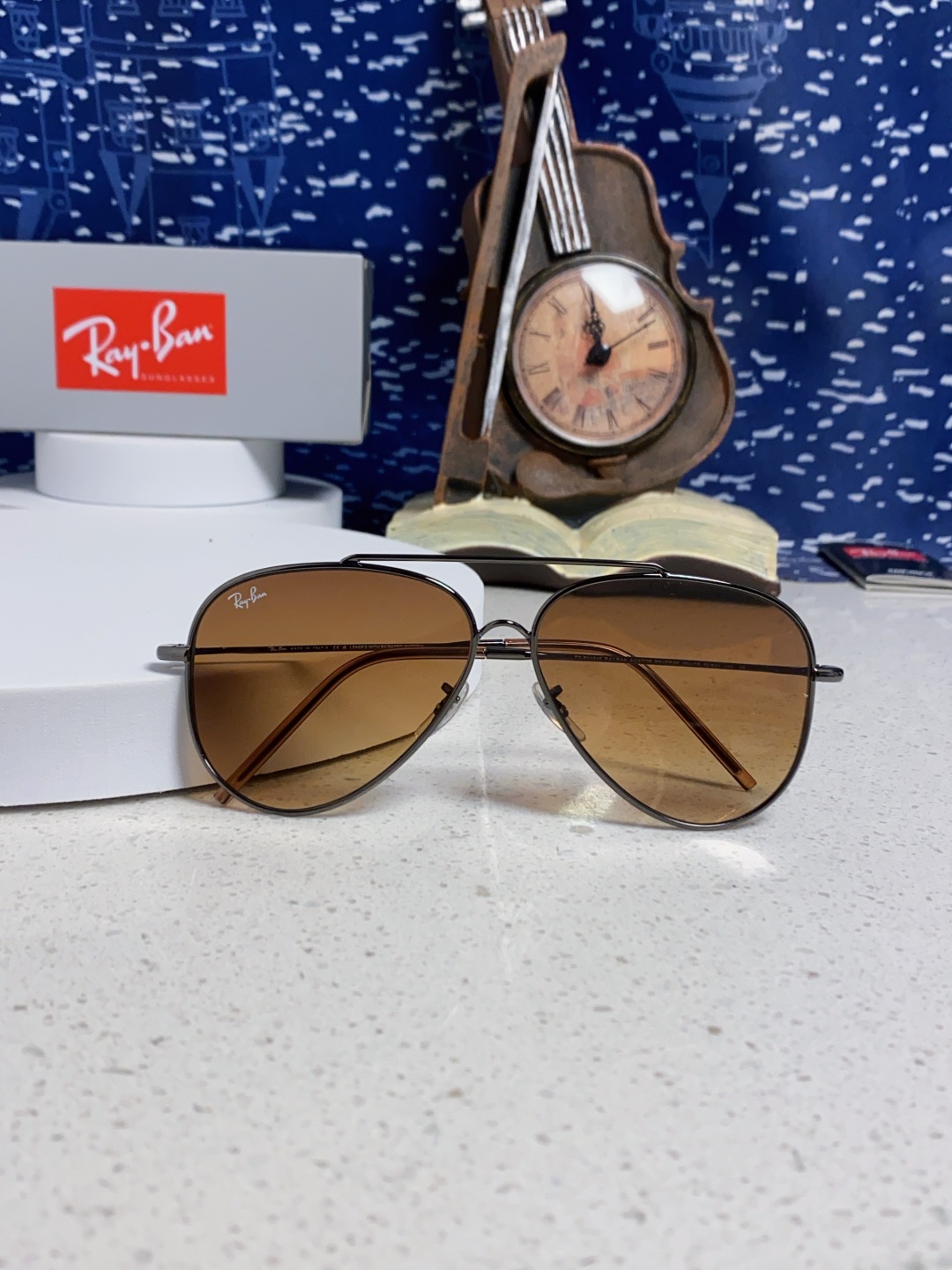 RayBan雷朋 2025成毅同款REVERSE反转系列 凹面镜片 莱尼克拉维茨联名限量版飞行员式墨镜 