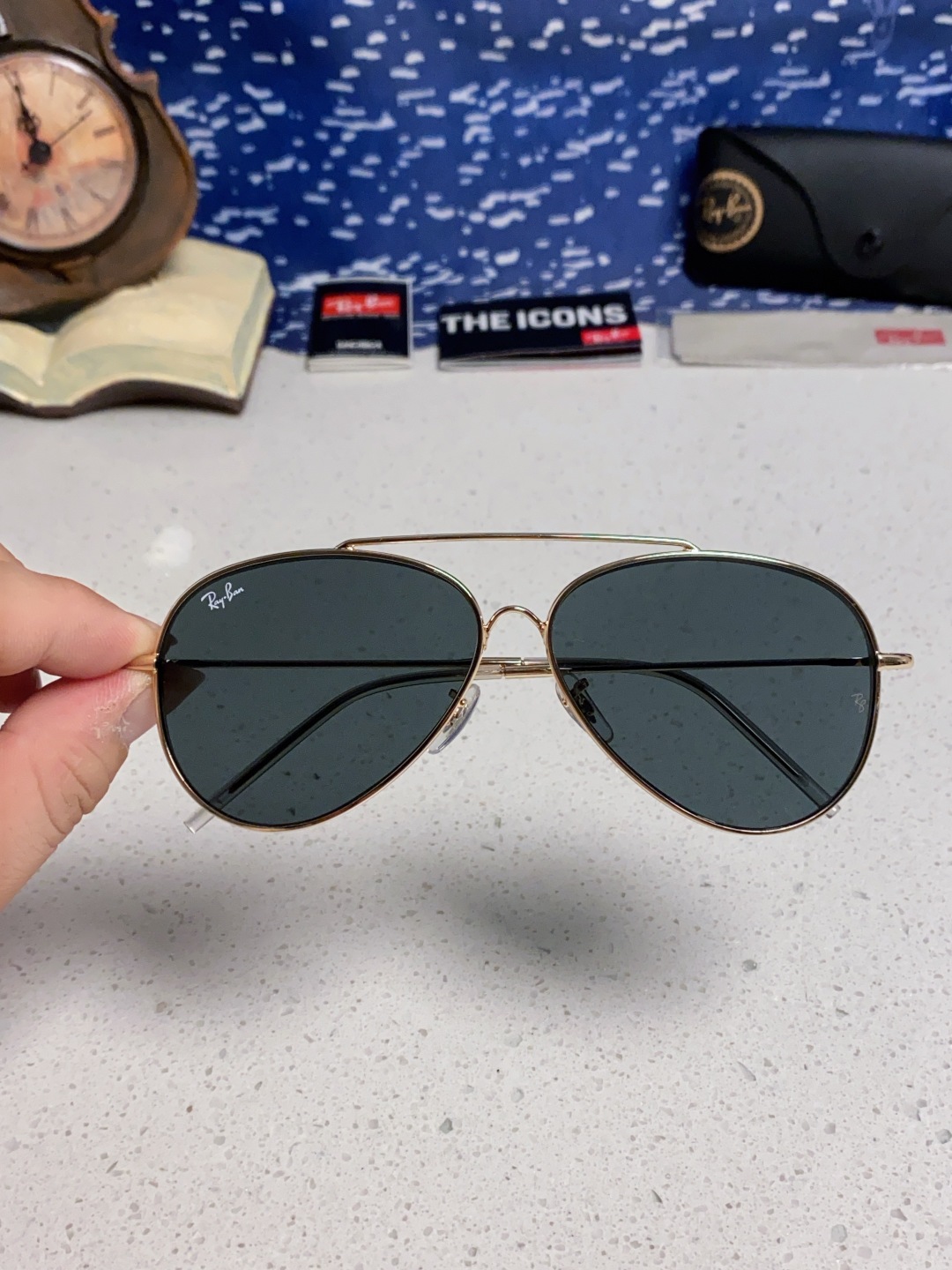 RayBan雷朋 2025成毅同款REVERSE反转系列 凹面镜片 莱尼克拉维茨联名限量版飞行员式墨镜 