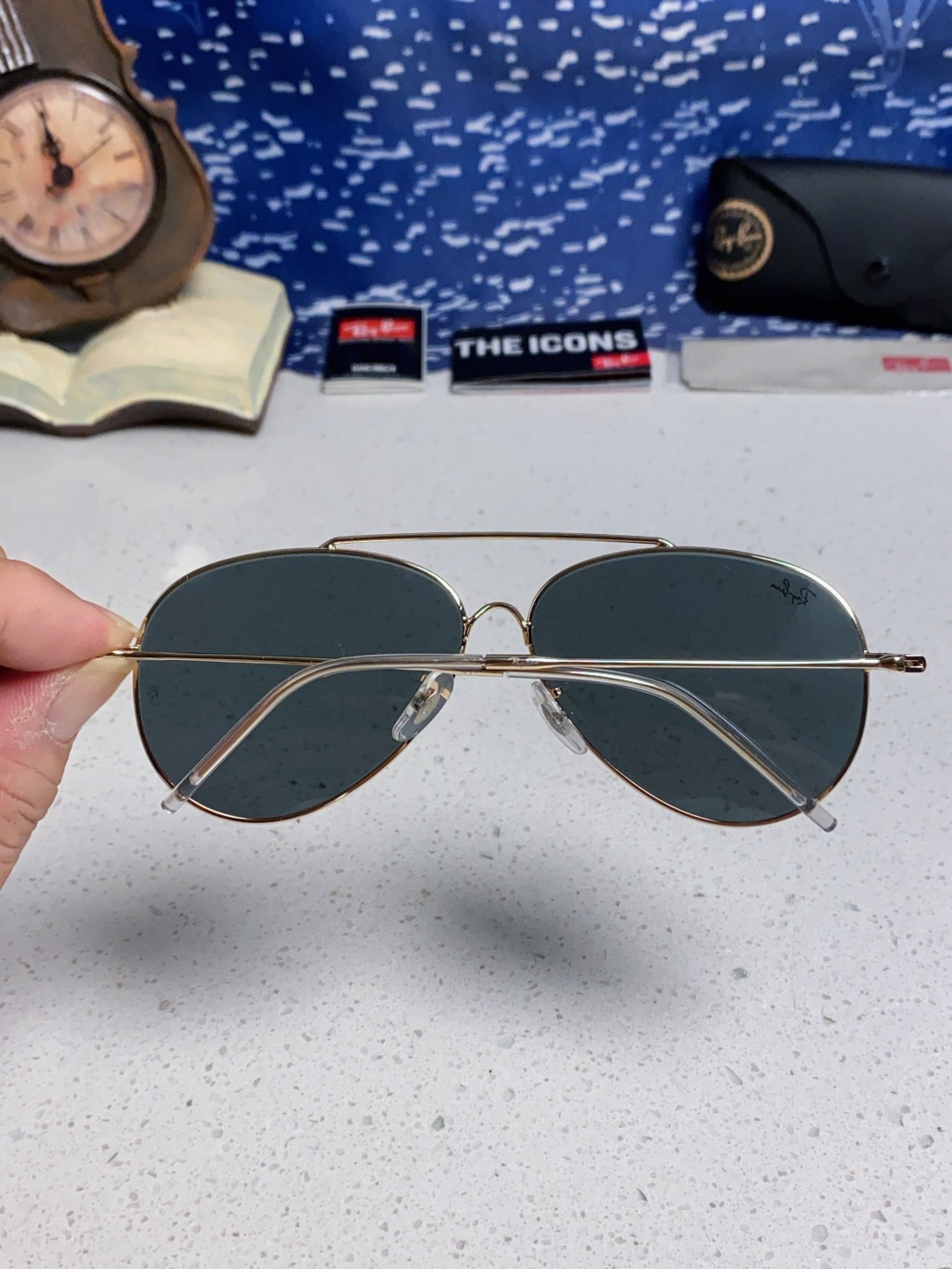 RayBan雷朋 2025成毅同款REVERSE反转系列 凹面镜片 莱尼克拉维茨联名限量版飞行员式墨镜 