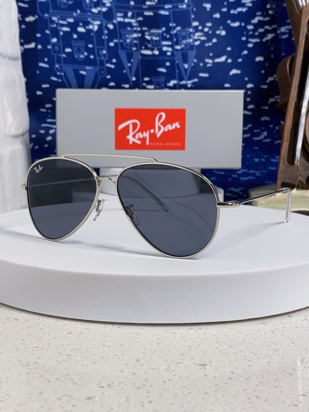 RayBan雷朋 2025成毅同款REVERSE反转系列 凹面镜片 莱尼克拉维茨联名限量版飞行员式墨镜 