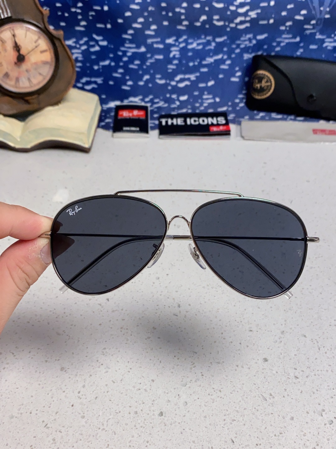 RayBan雷朋 2025成毅同款REVERSE反转系列 凹面镜片 莱尼克拉维茨联名限量版飞行员式墨镜 