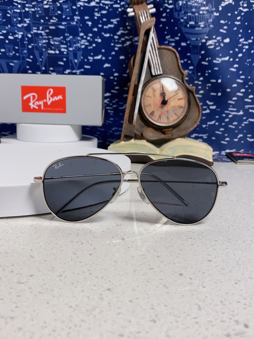 RayBan雷朋 2025成毅同款REVERSE反转系列 凹面镜片 莱尼克拉维茨联名限量版飞行员式墨镜 