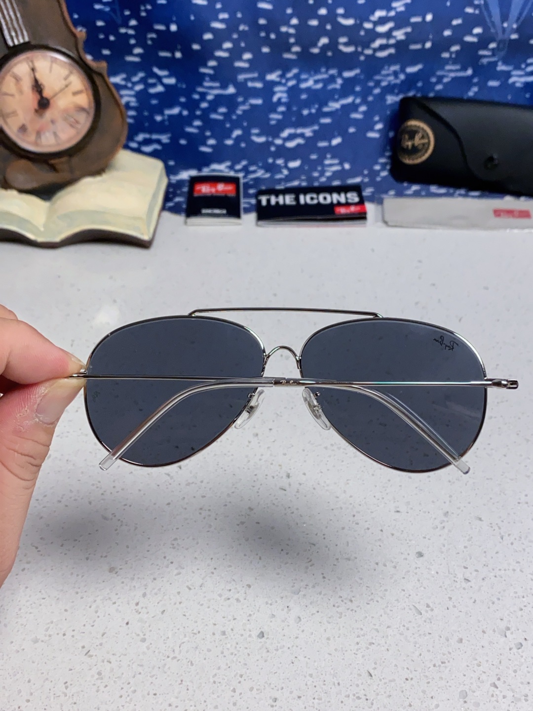 RayBan雷朋 2025成毅同款REVERSE反转系列 凹面镜片 莱尼克拉维茨联名限量版飞行员式墨镜 