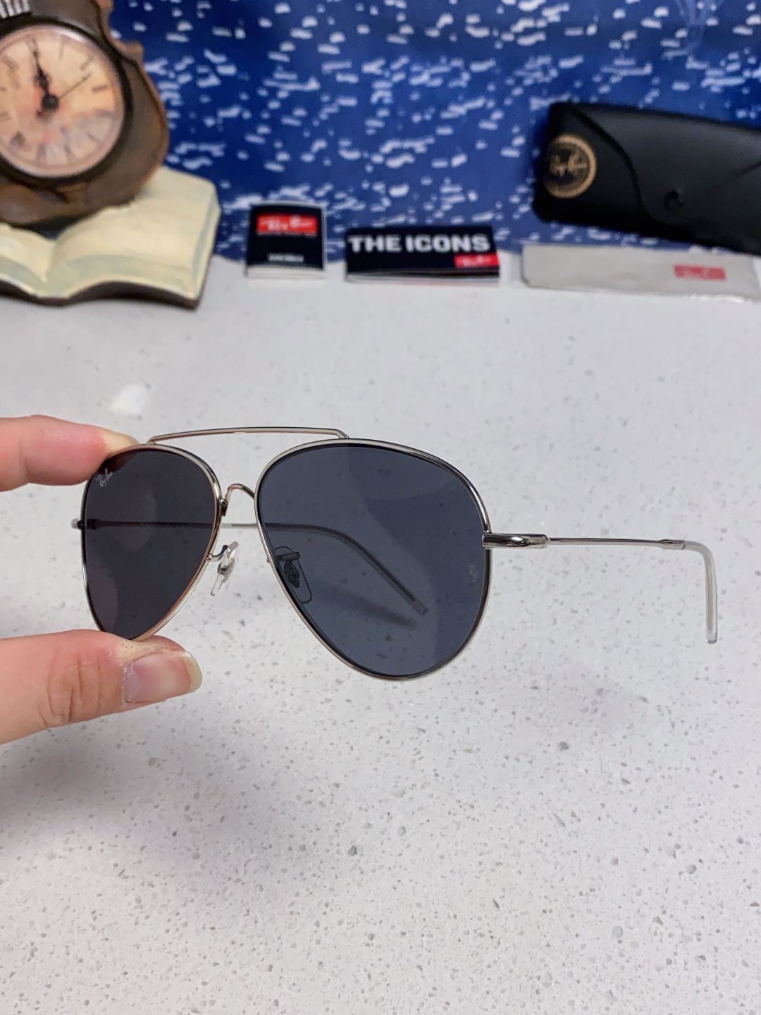 RayBan雷朋 2025成毅同款REVERSE反转系列 凹面镜片 莱尼克拉维茨联名限量版飞行员式墨镜 