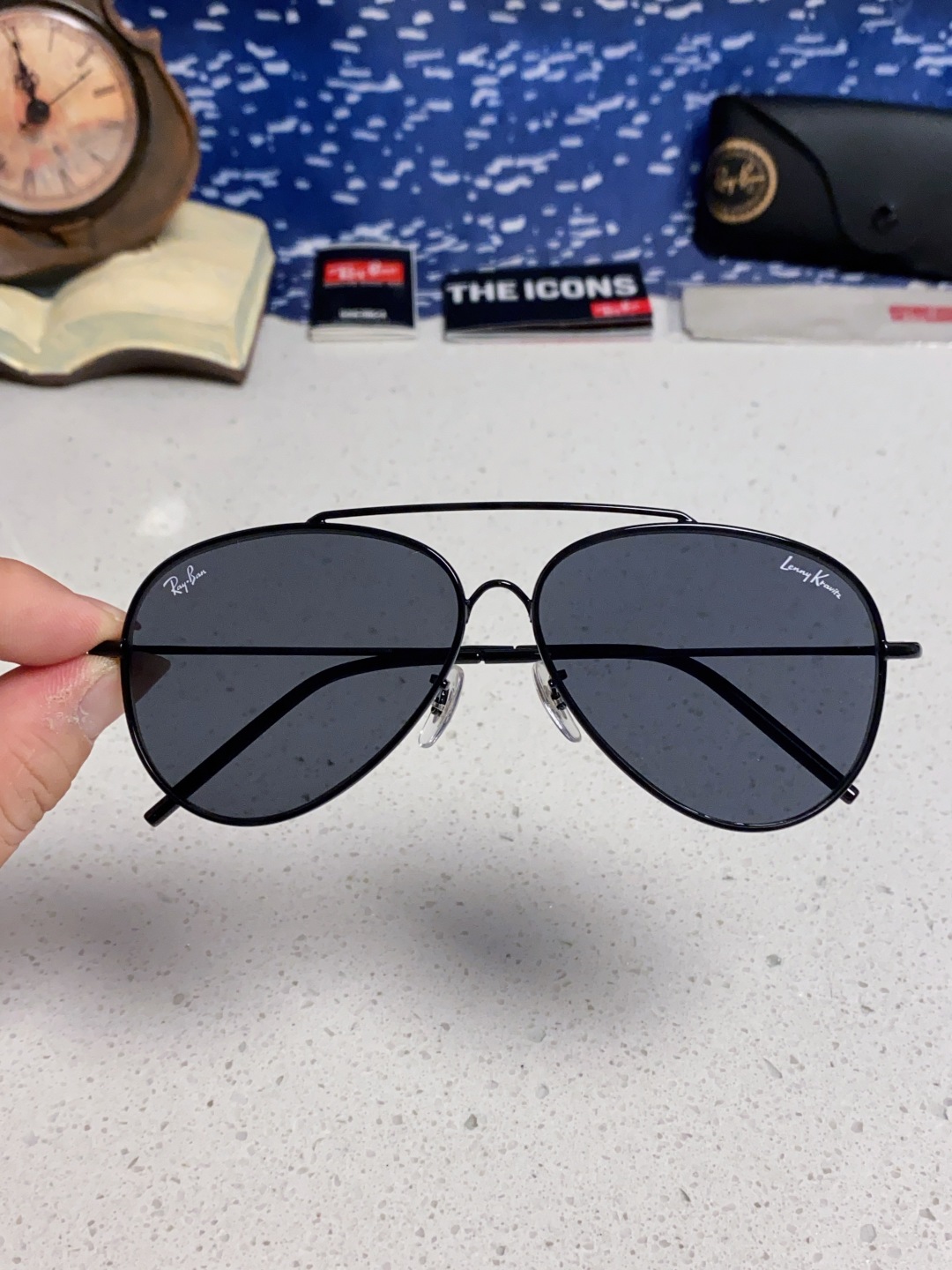 RayBan雷朋 2025成毅同款REVERSE反转系列 凹面镜片 莱尼克拉维茨联名限量版飞行员式墨镜 