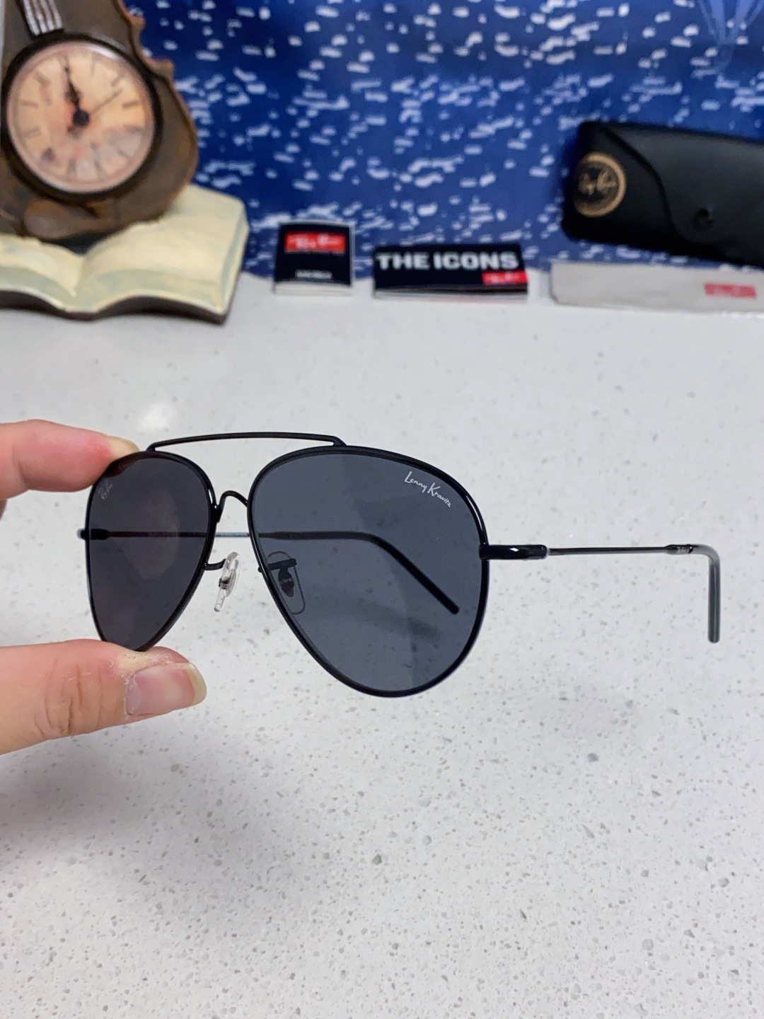 RayBan雷朋 2025成毅同款REVERSE反转系列 凹面镜片 莱尼克拉维茨联名限量版飞行员式墨镜 