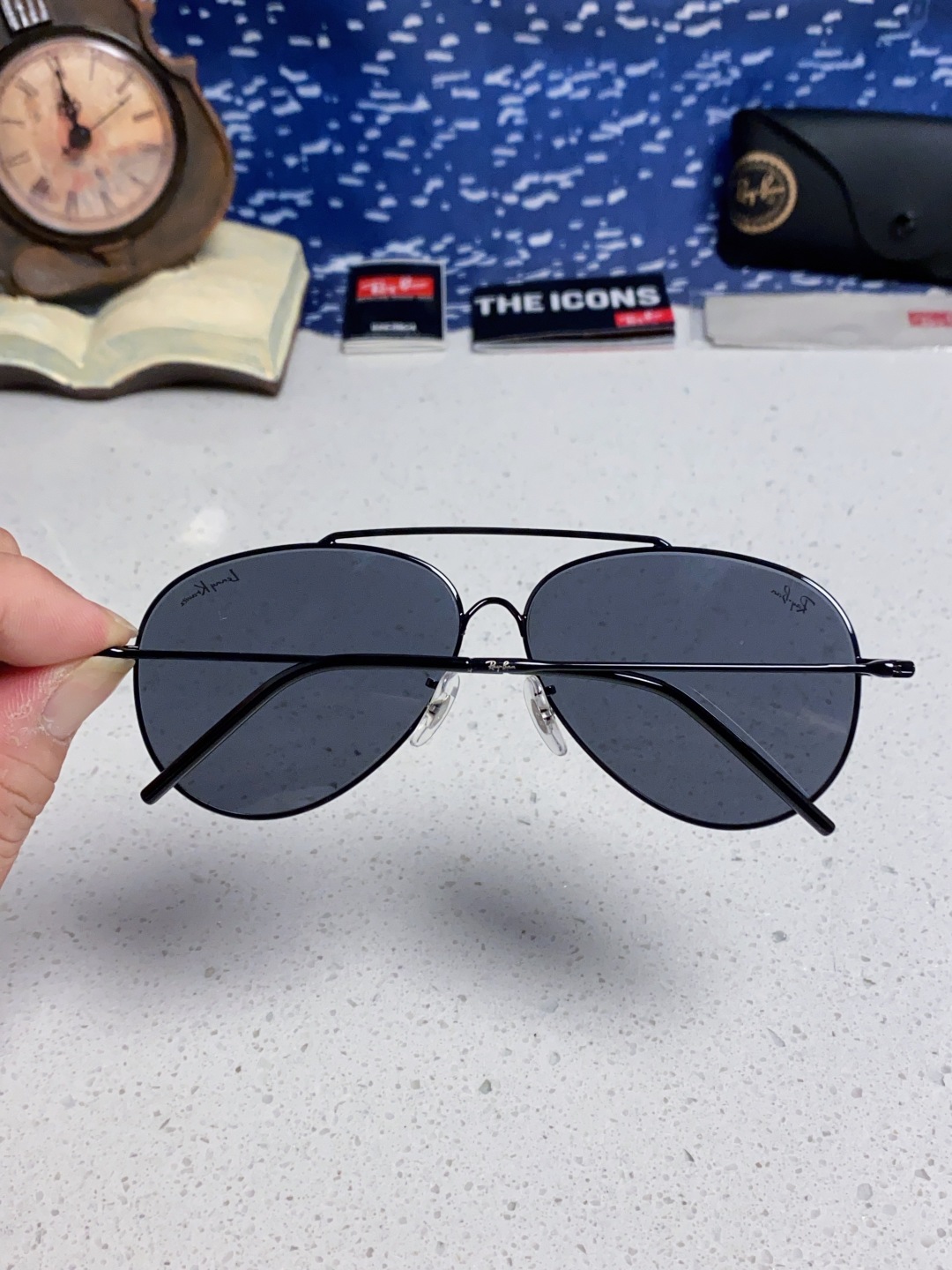 RayBan雷朋 2025成毅同款REVERSE反转系列 凹面镜片 莱尼克拉维茨联名限量版飞行员式墨镜 