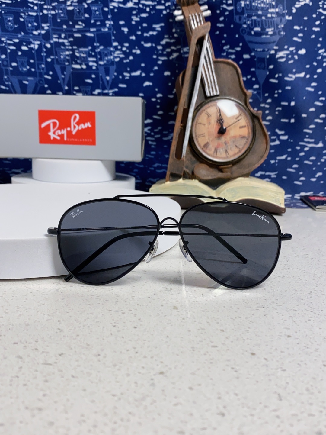 RayBan雷朋 2025成毅同款REVERSE反转系列 凹面镜片 莱尼克拉维茨联名限量版飞行员式墨镜 