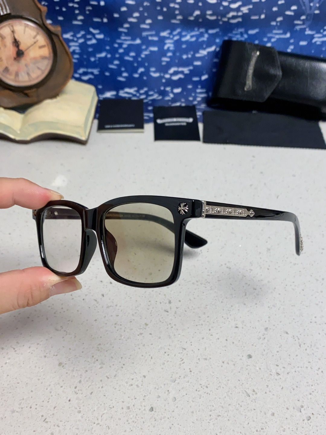  Chrome Hearts克罗心 2025新款欧美境外太阳镜男女方框克家平光镜经典旅游时尚光学眼镜 独