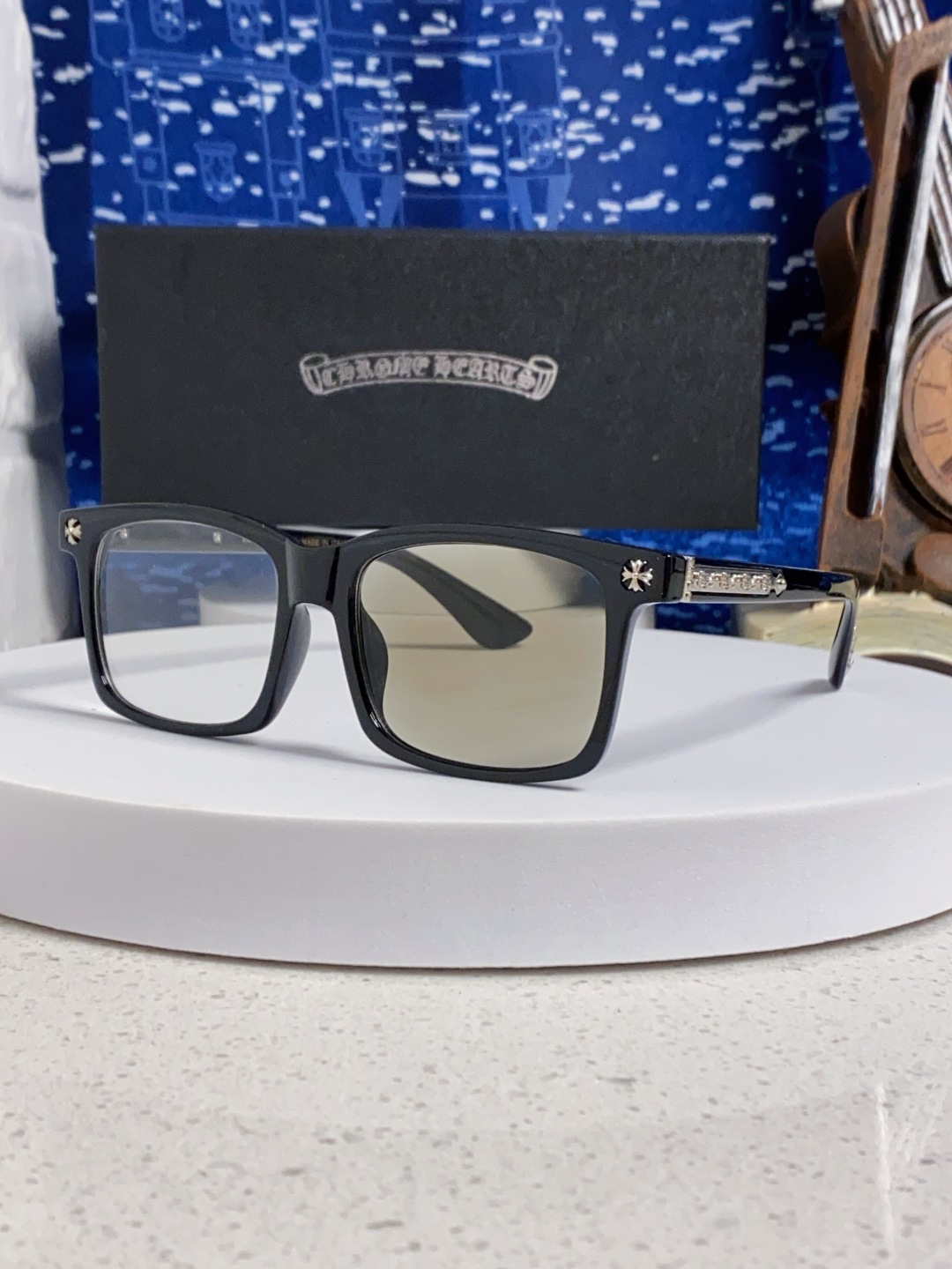  Chrome Hearts克罗心 2025新款欧美境外太阳镜男女方框克家平光镜经典旅游时尚光学眼镜 独