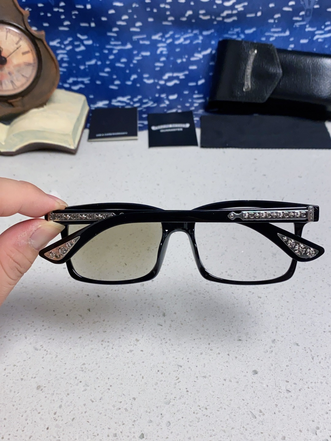  Chrome Hearts克罗心 2025新款欧美境外太阳镜男女方框克家平光镜经典旅游时尚光学眼镜 独