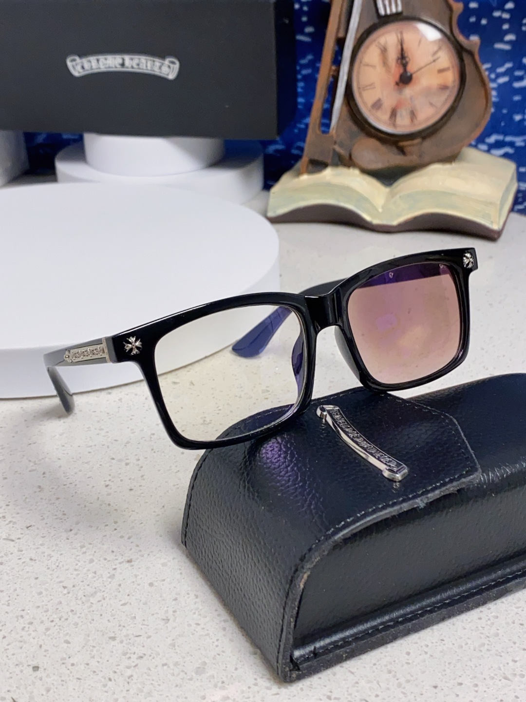  Chrome Hearts克罗心 2025新款欧美境外太阳镜男女方框克家平光镜经典旅游时尚光学眼镜 独