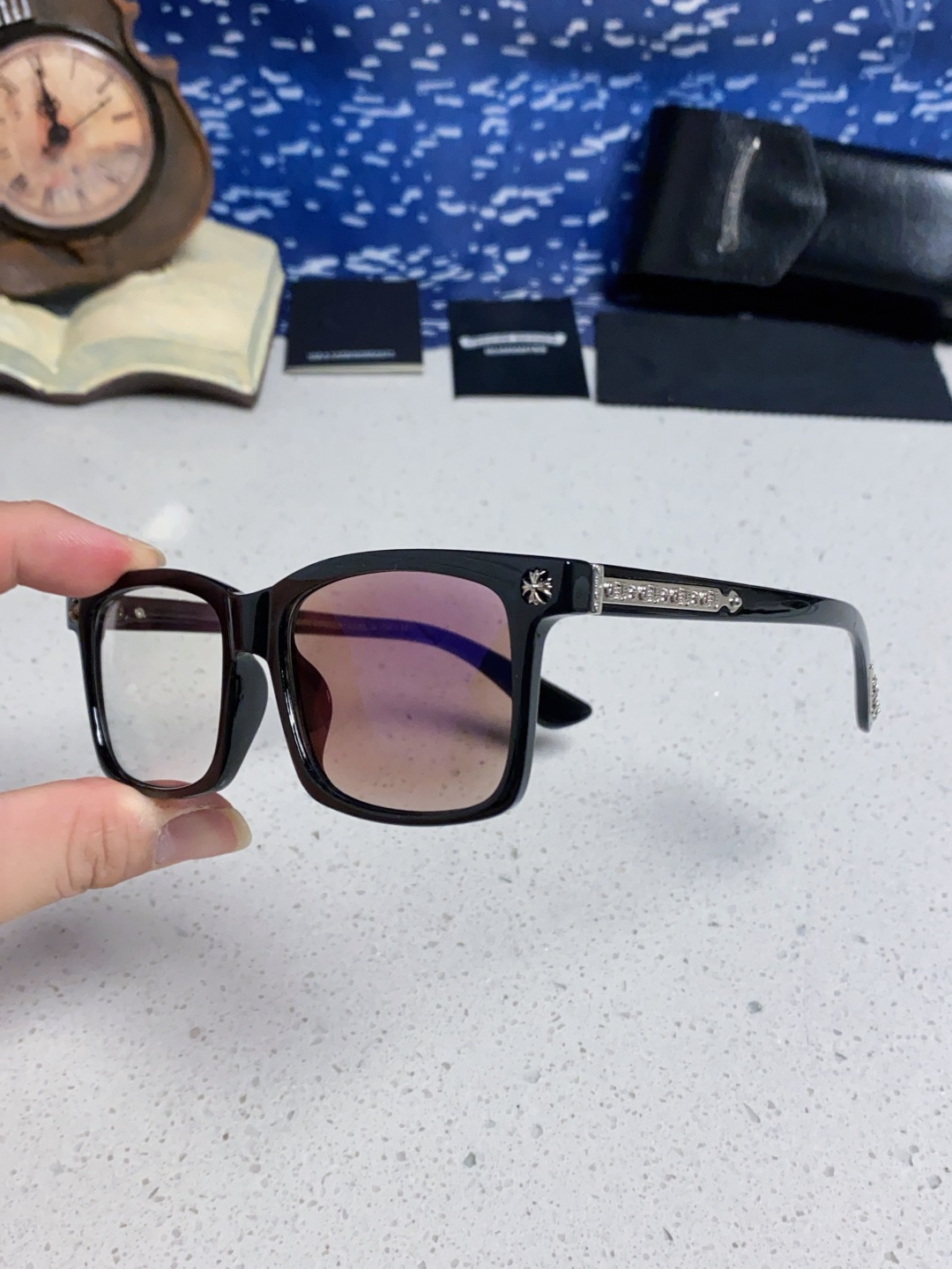  Chrome Hearts克罗心 2025新款欧美境外太阳镜男女方框克家平光镜经典旅游时尚光学眼镜 独