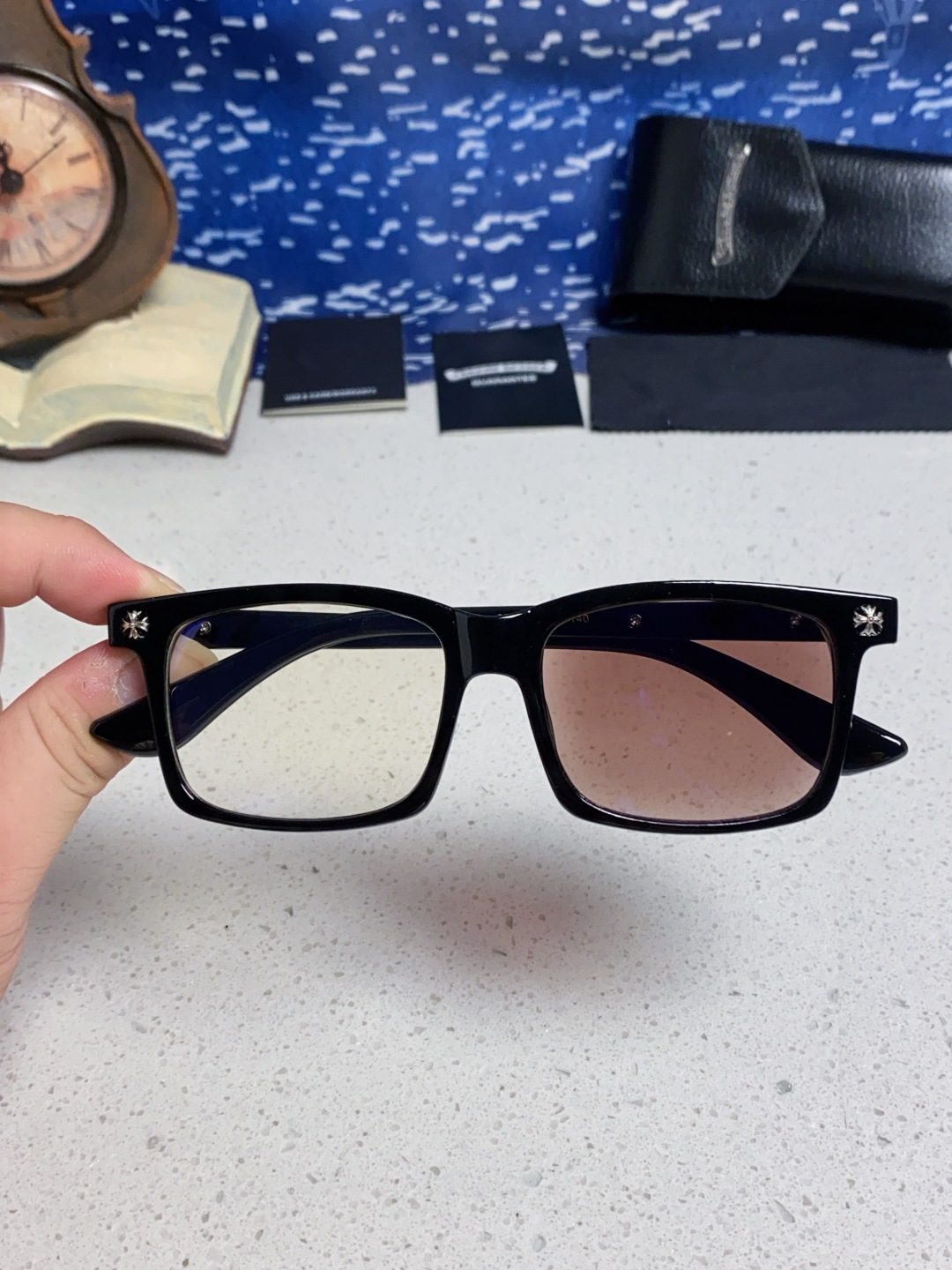  Chrome Hearts克罗心 2025新款欧美境外太阳镜男女方框克家平光镜经典旅游时尚光学眼镜 独