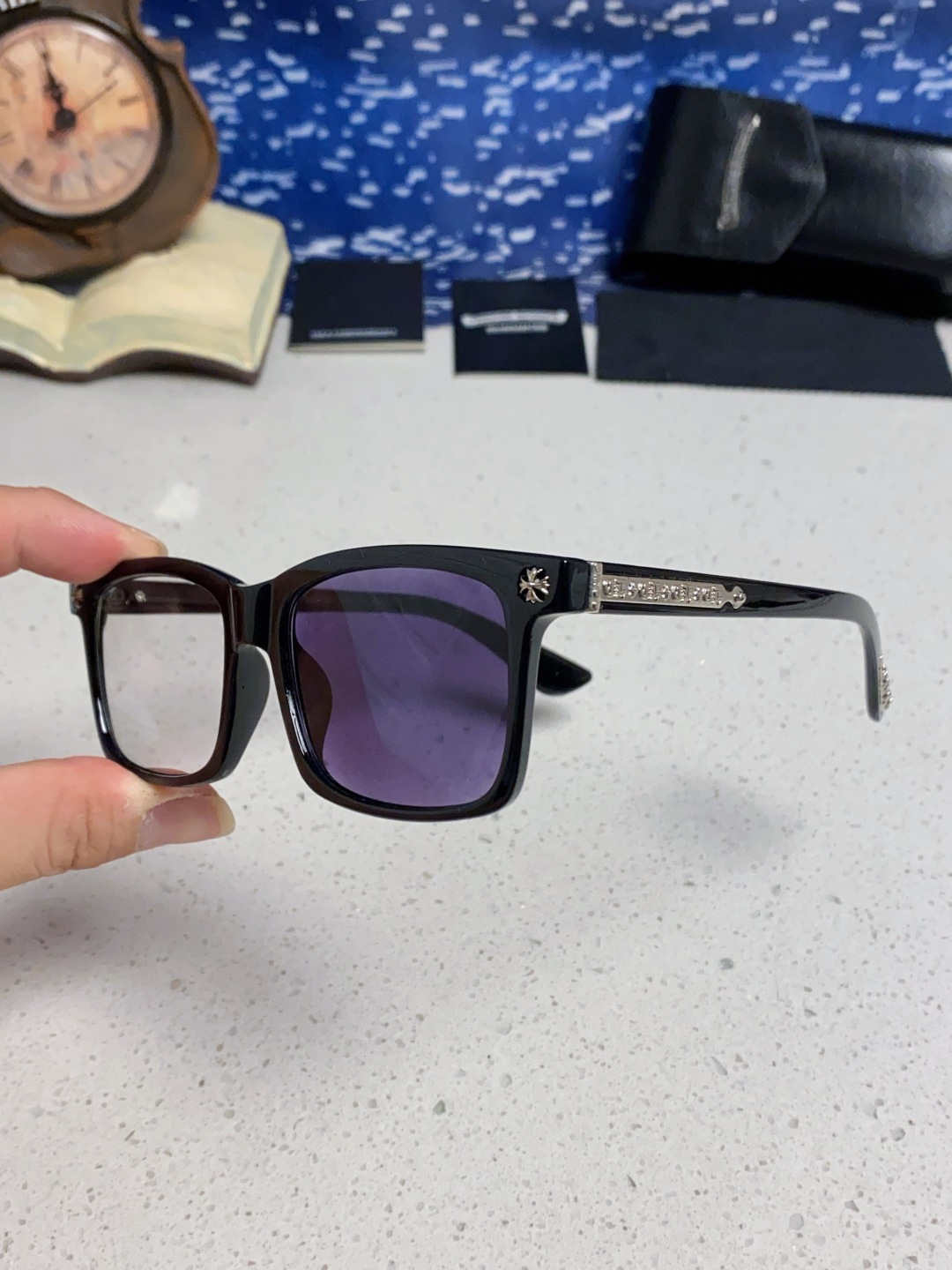  Chrome Hearts克罗心 2025新款欧美境外太阳镜男女方框克家平光镜经典旅游时尚光学眼镜 独