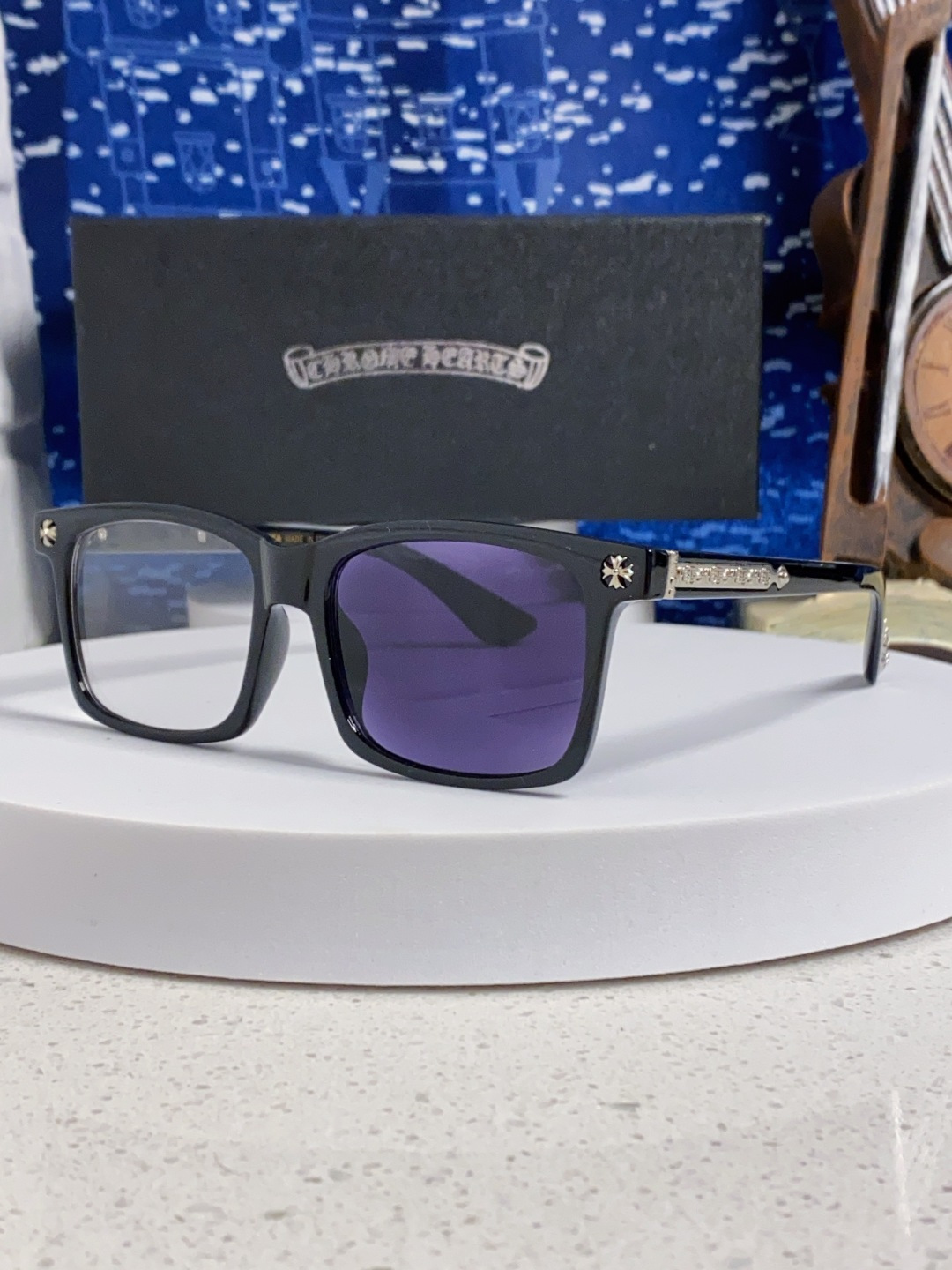  Chrome Hearts克罗心 2025新款欧美境外太阳镜男女方框克家平光镜经典旅游时尚光学眼镜 独