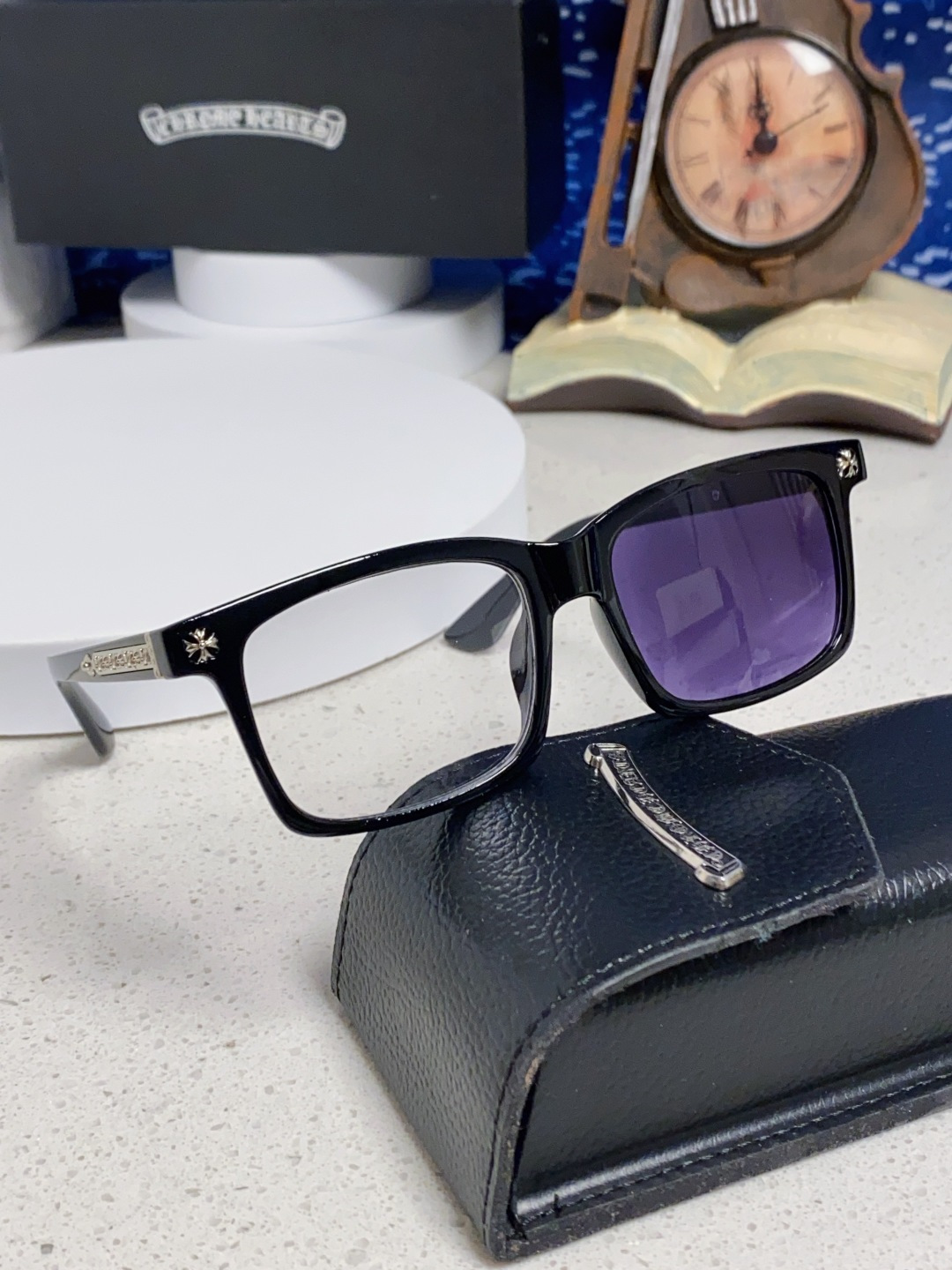  Chrome Hearts克罗心 2025新款欧美境外太阳镜男女方框克家平光镜经典旅游时尚光学眼镜 独