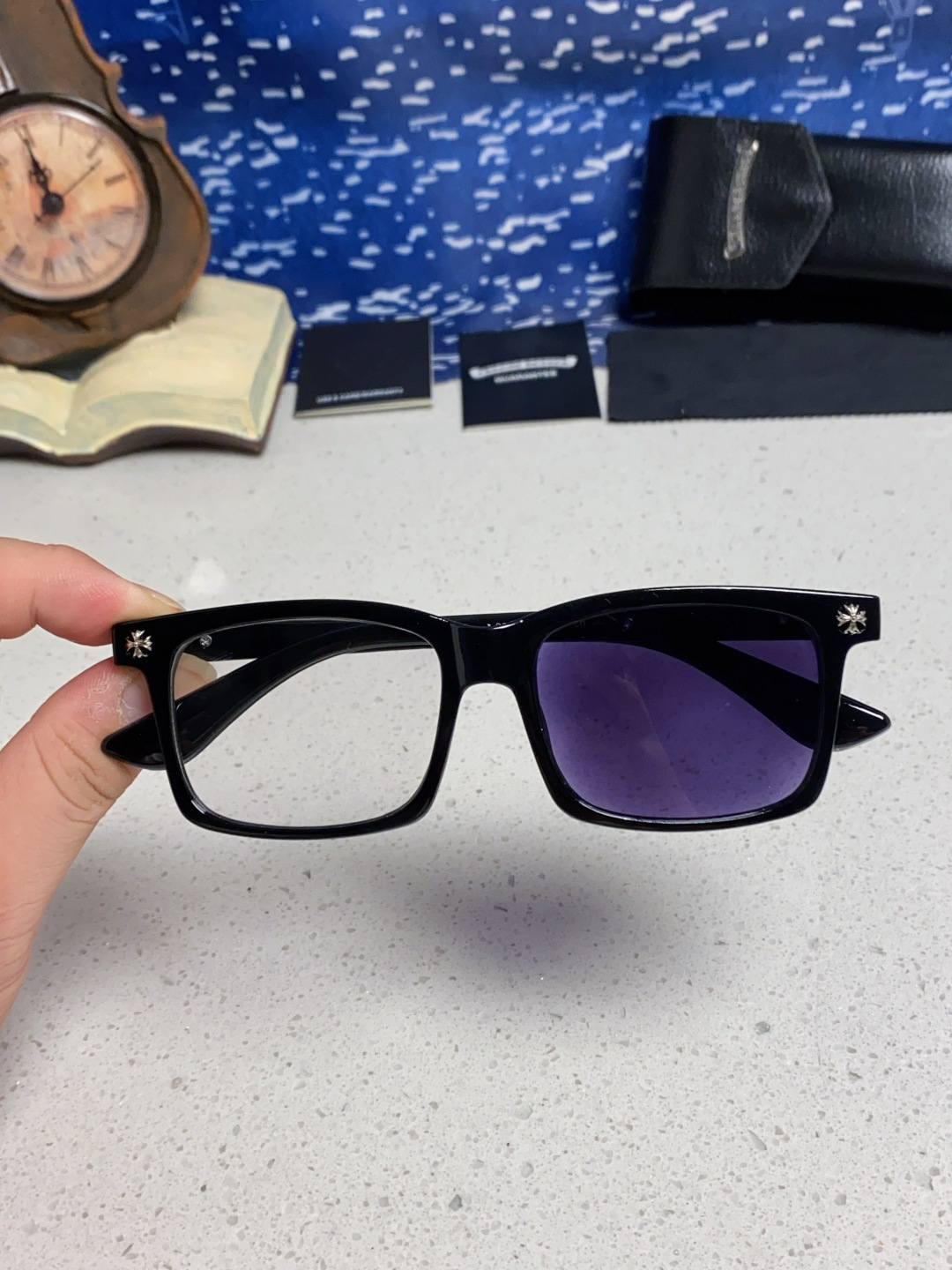  Chrome Hearts克罗心 2025新款欧美境外太阳镜男女方框克家平光镜经典旅游时尚光学眼镜 独