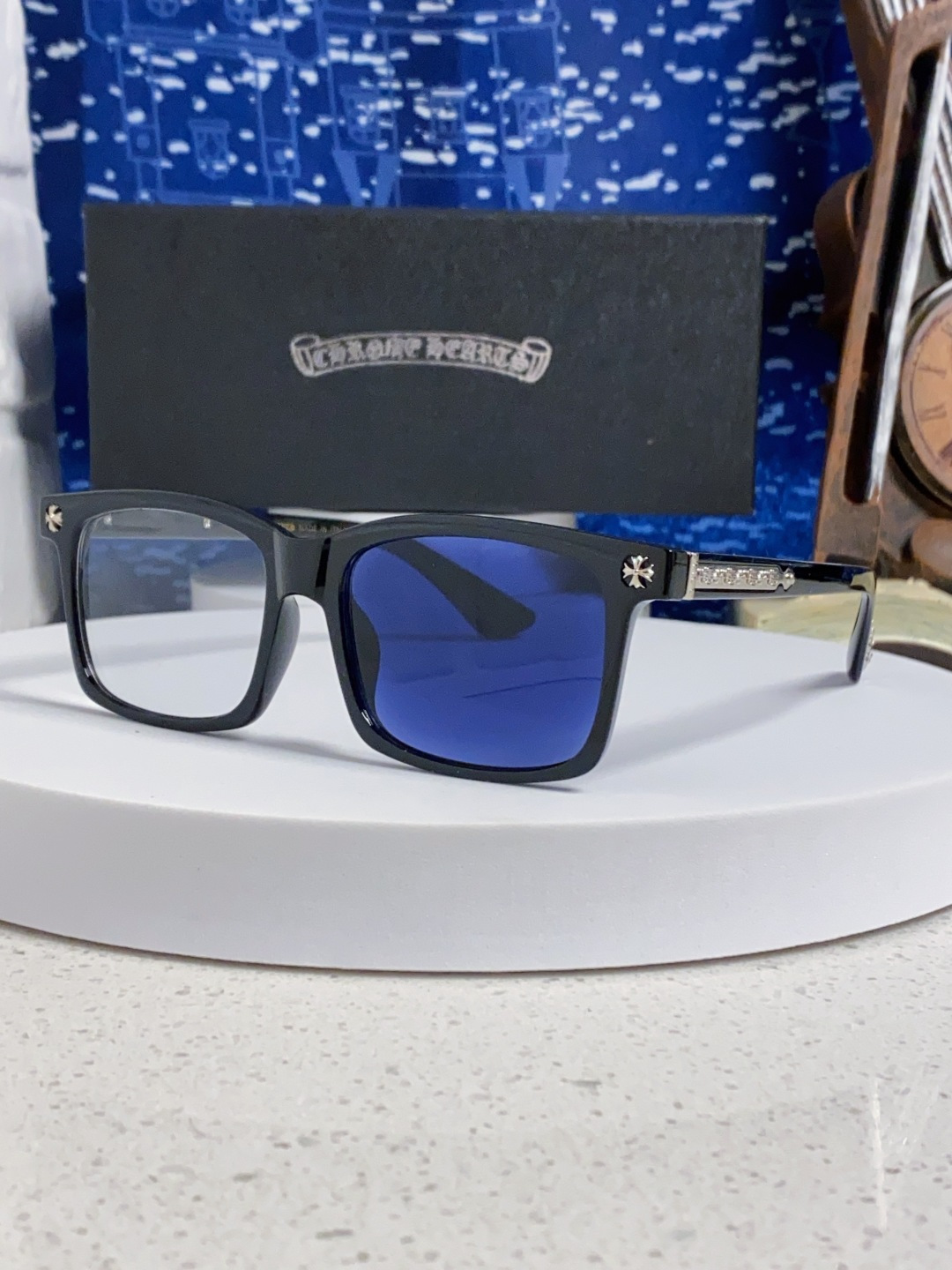  Chrome Hearts克罗心 2025新款欧美境外太阳镜男女方框克家平光镜经典旅游时尚光学眼镜 独