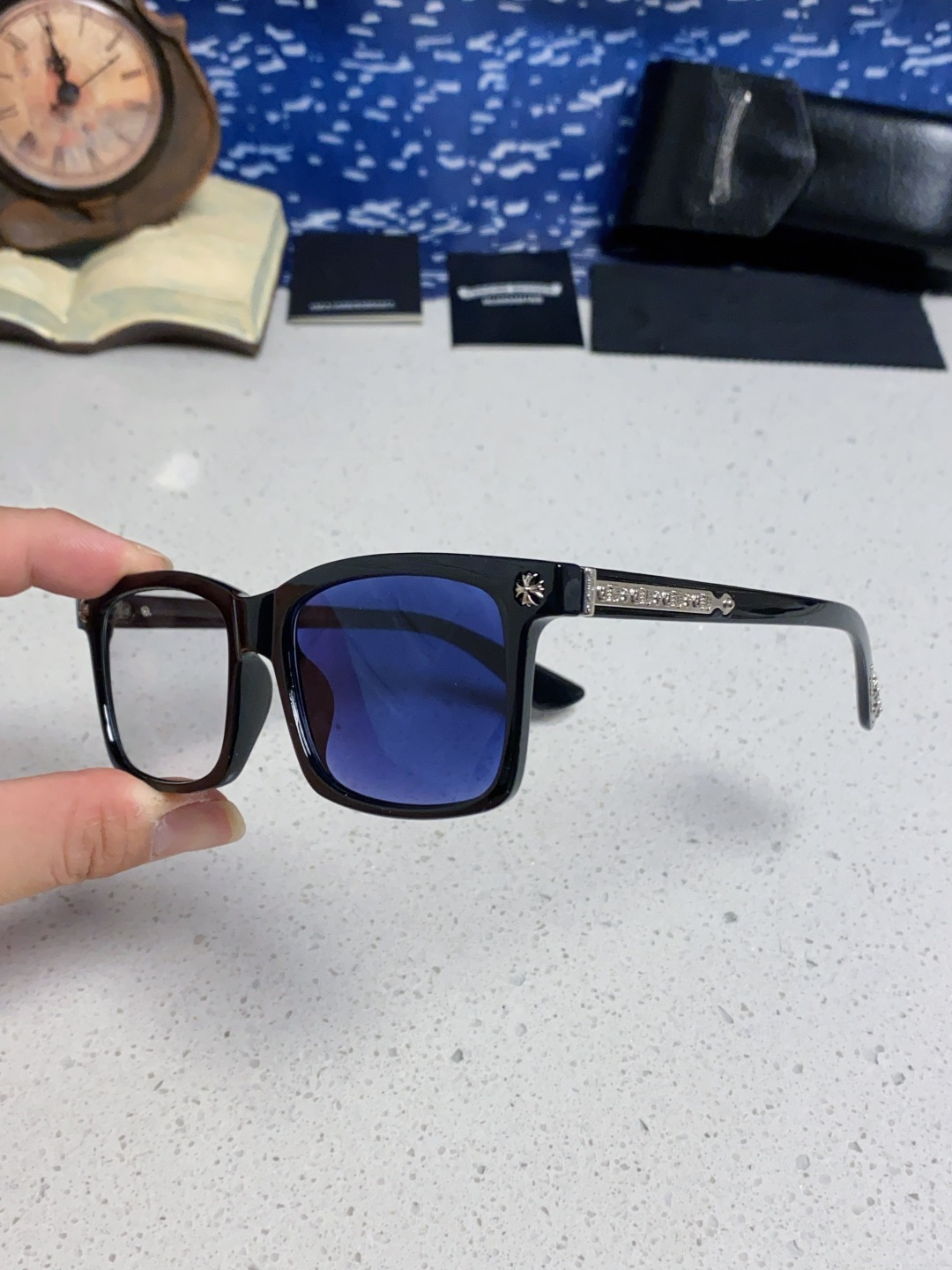  Chrome Hearts克罗心 2025新款欧美境外太阳镜男女方框克家平光镜经典旅游时尚光学眼镜 独