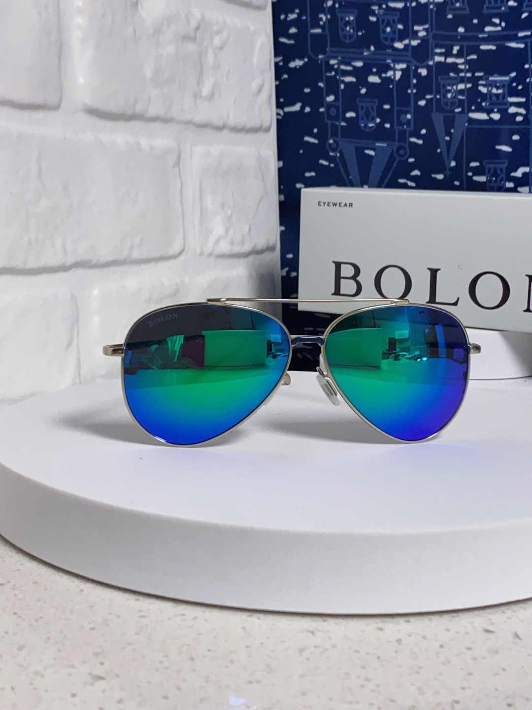 Bolon暴龙 2025新款司机太阳镜男开车专用飞行员式高清偏光蛤蟆镜女时尚眼镜