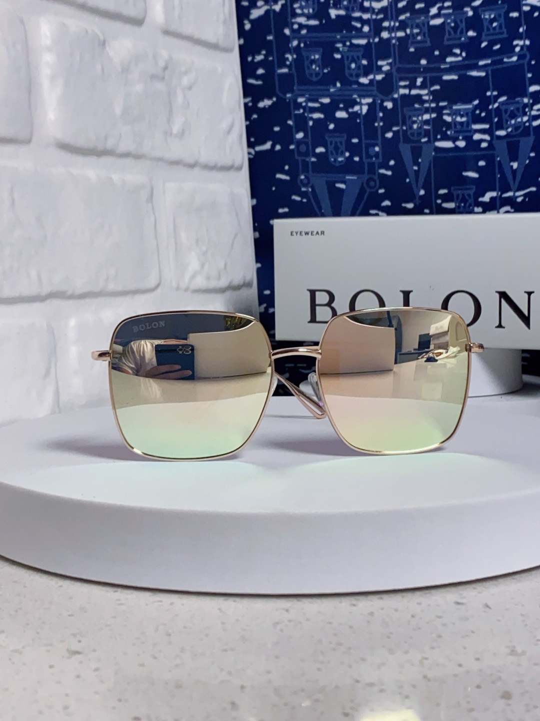 Bolon暴龙 2025新款方形高质感金属框墨镜时尚百搭太阳镜防紫外线开车拍照潮