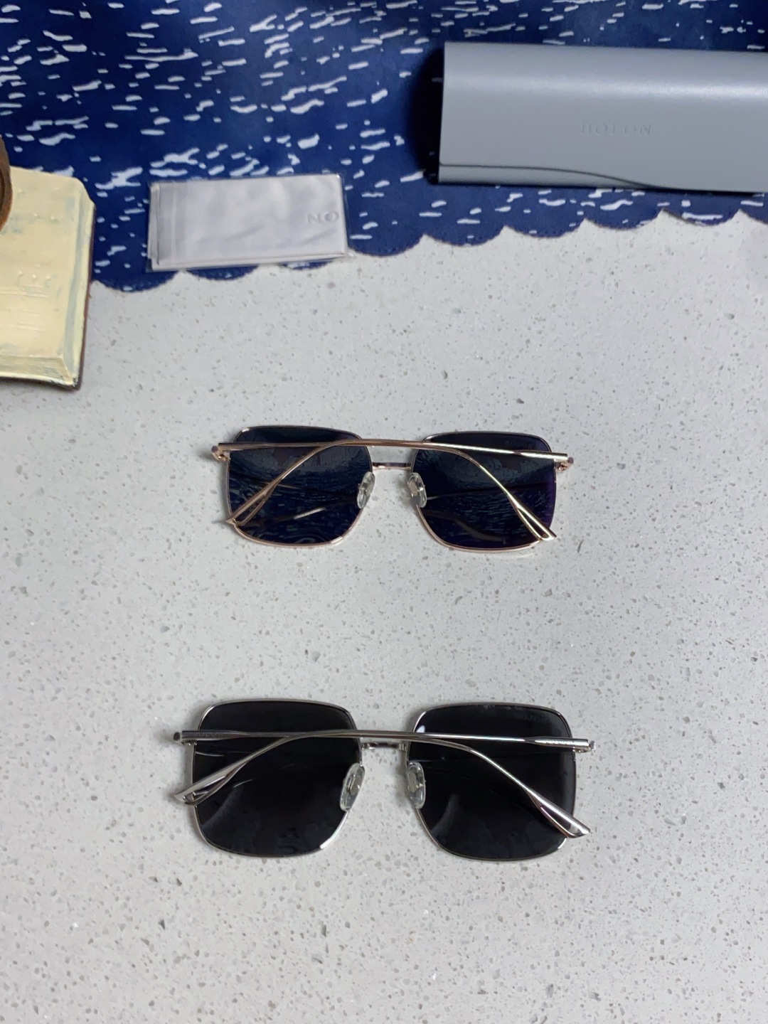 Bolon暴龙 2025新款方形高质感金属框墨镜时尚百搭太阳镜防紫外线开车拍照潮