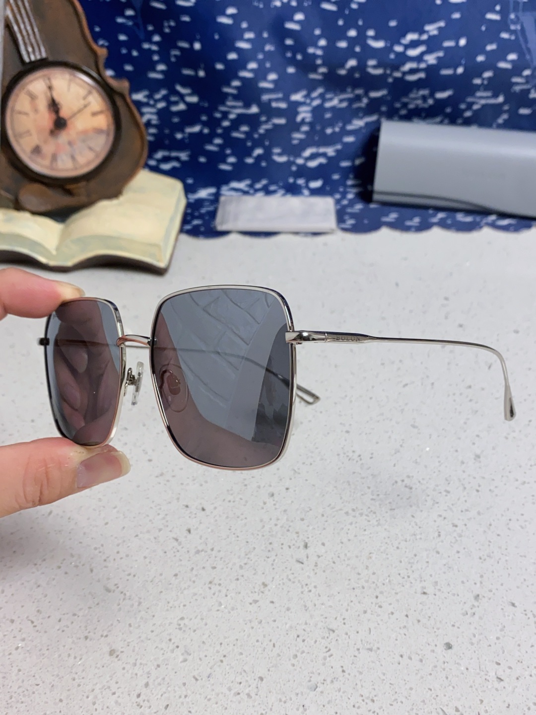 Bolon暴龙 2025新款方形高质感金属框墨镜时尚百搭太阳镜防紫外线开车拍照潮