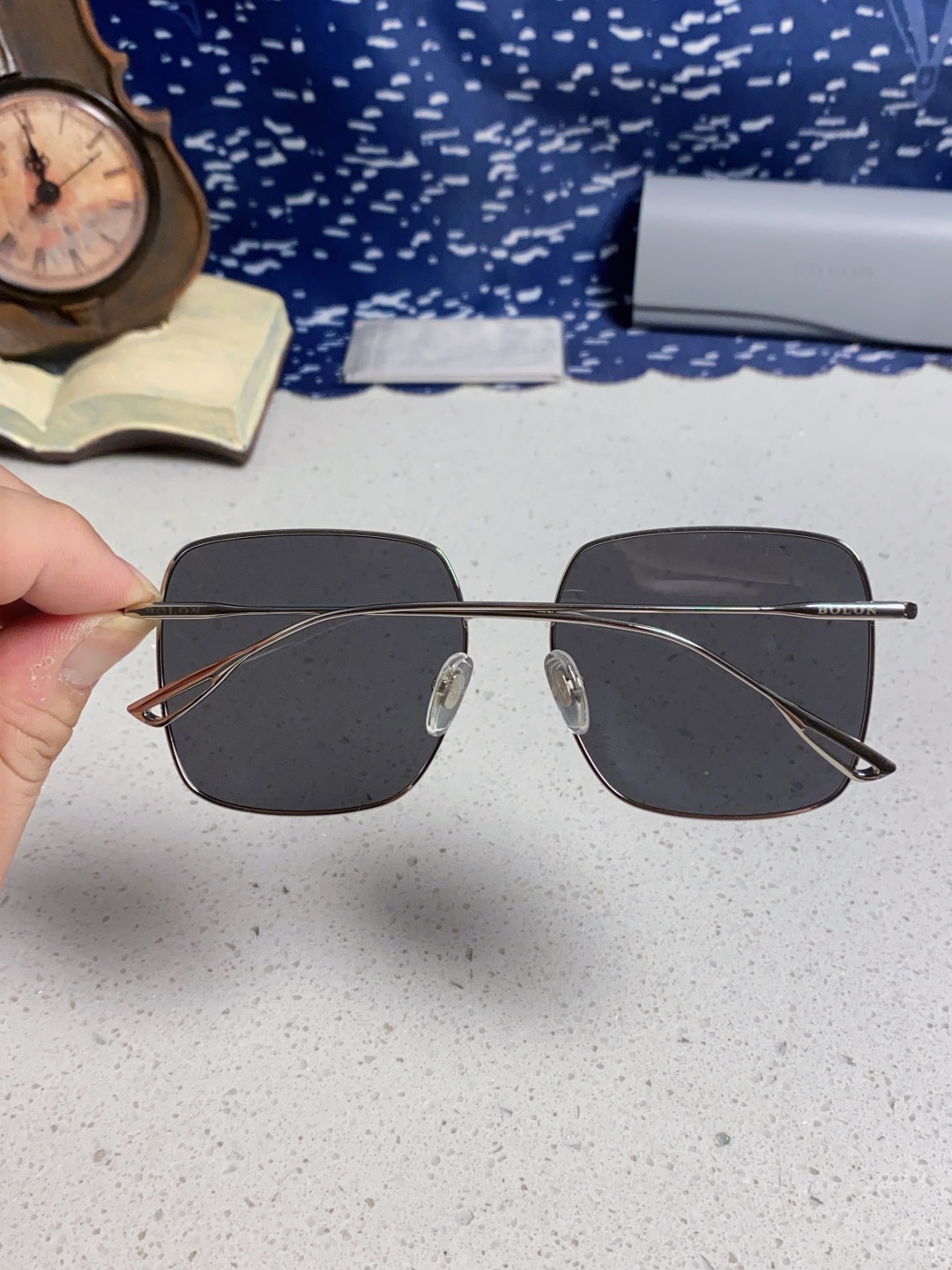 Bolon暴龙 2025新款方形高质感金属框墨镜时尚百搭太阳镜防紫外线开车拍照潮