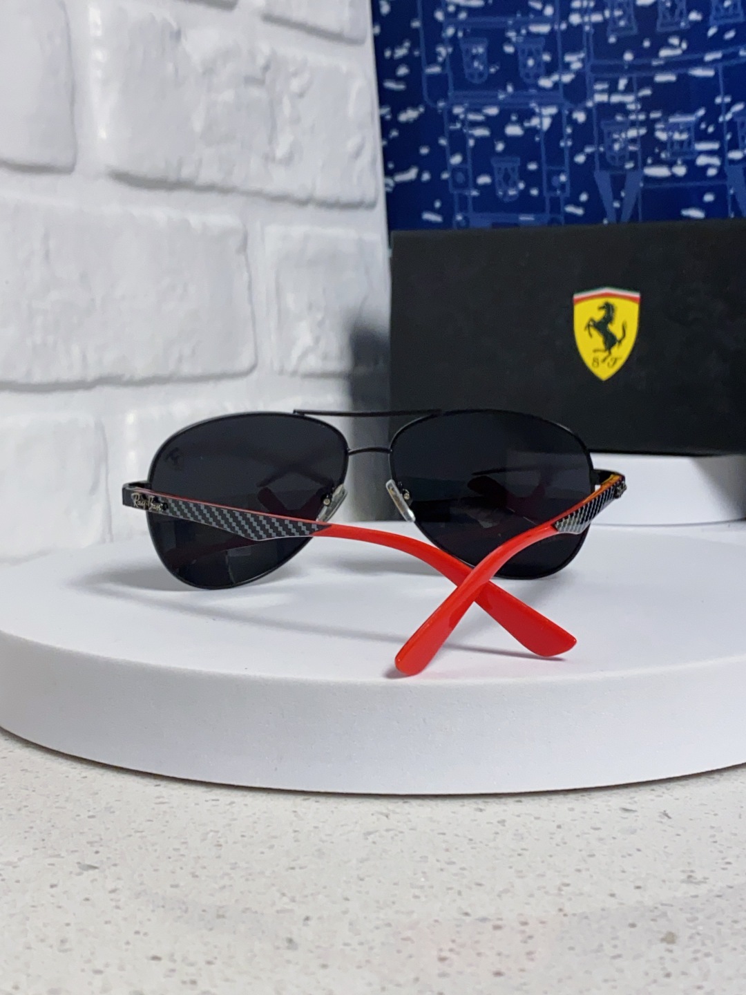 RayBan雷朋 太阳镜法拉利款男女百搭飞行员墨镜 RB8313