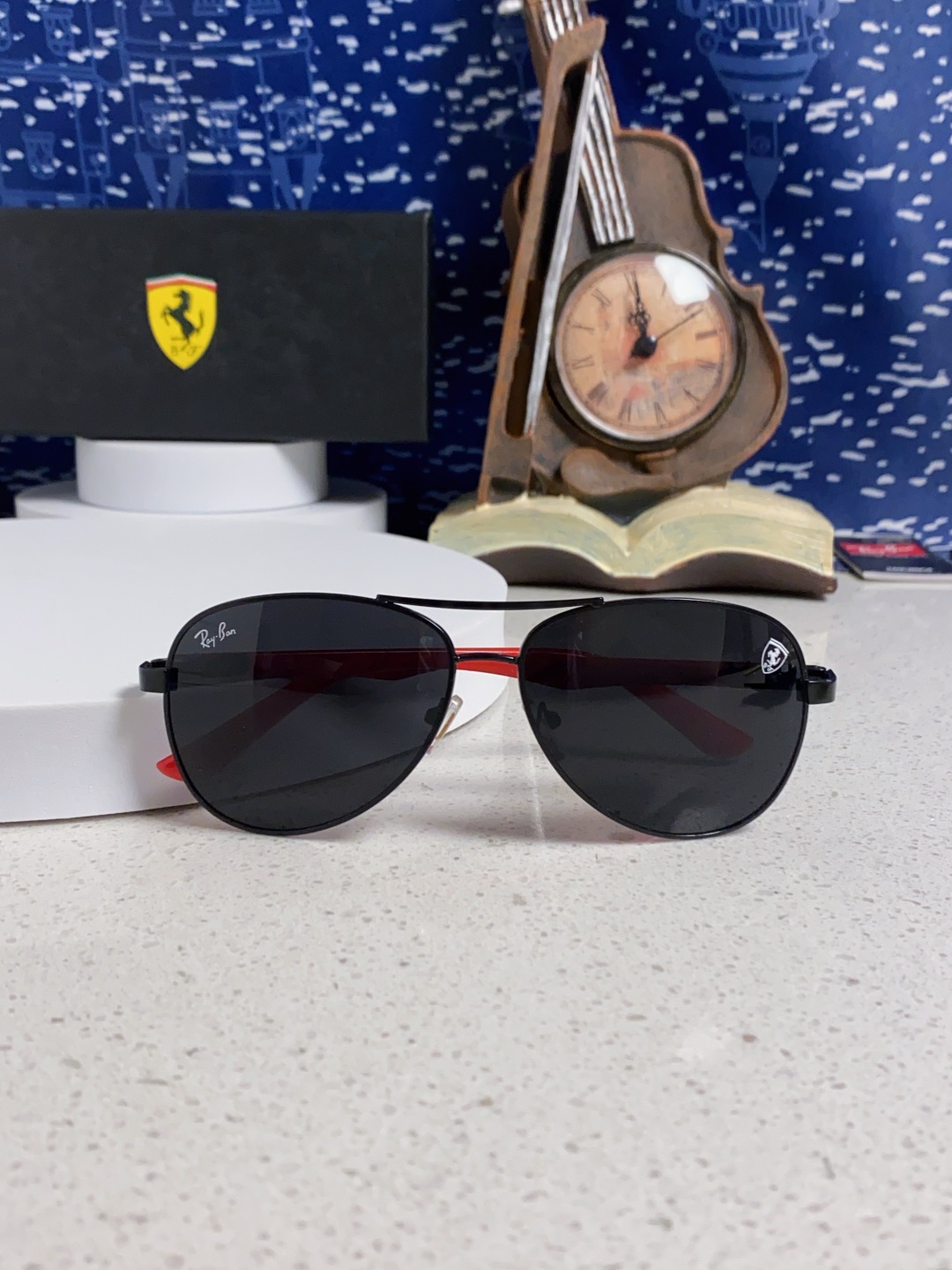 RayBan雷朋 太阳镜法拉利款男女百搭飞行员墨镜 RB8313