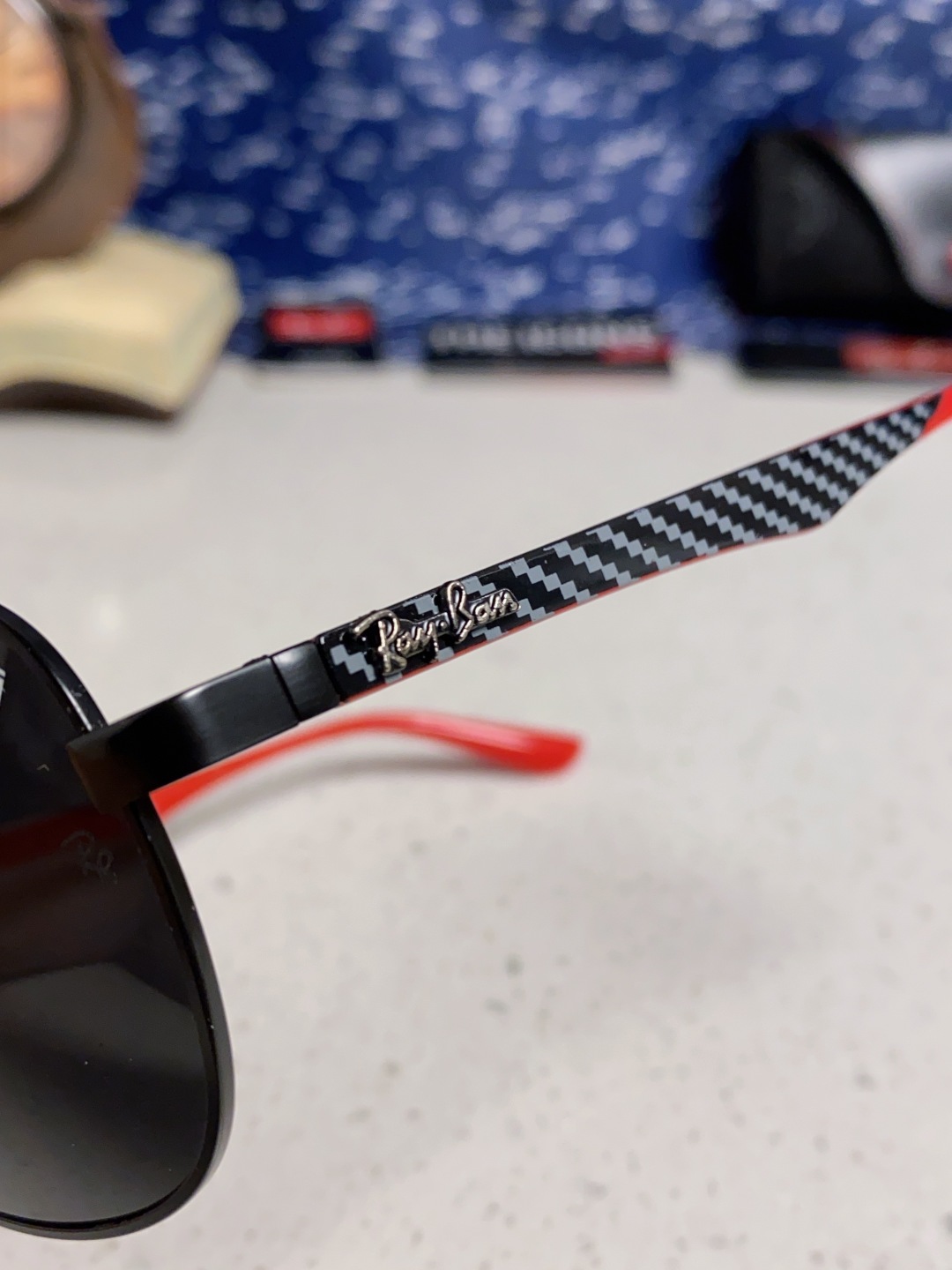 RayBan雷朋 太阳镜法拉利款男女百搭飞行员墨镜 RB8313