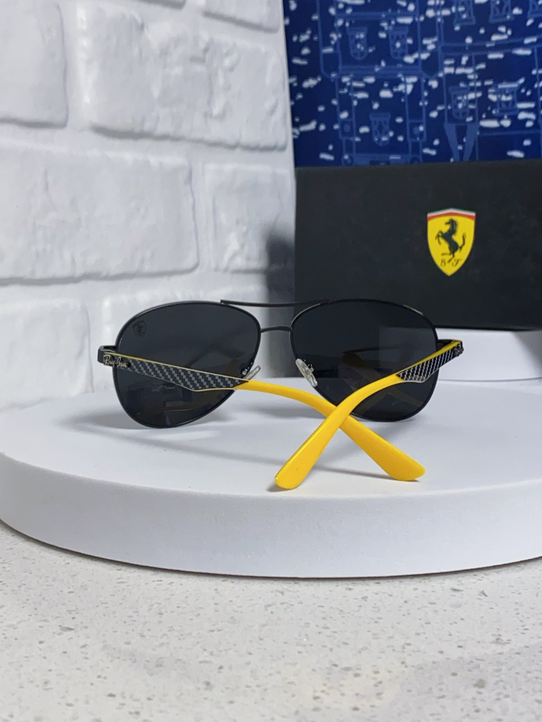 RayBan雷朋 太阳镜法拉利款男女百搭飞行员墨镜 RB8313