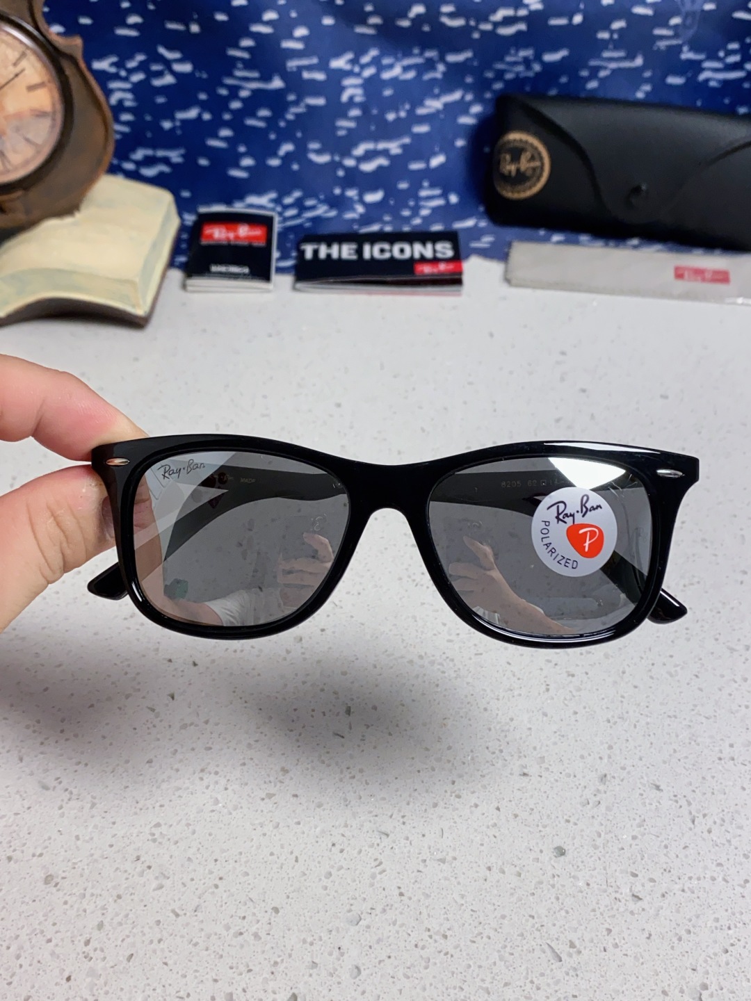 Rayban雷朋 2025新款墨镜男士眼镜偏光太阳镜女潮流开车驾驶专用防紫外线眼睛 RB8205