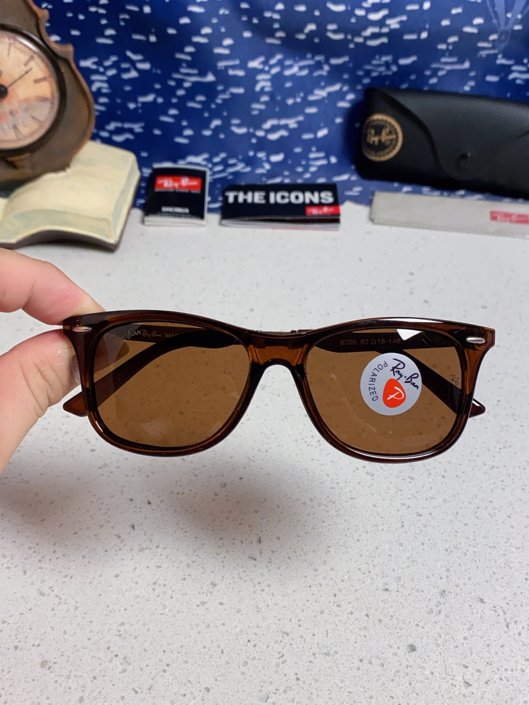 Rayban雷朋 2025新款墨镜男士眼镜偏光太阳镜女潮流开车驾驶专用防紫外线眼睛 RB8205