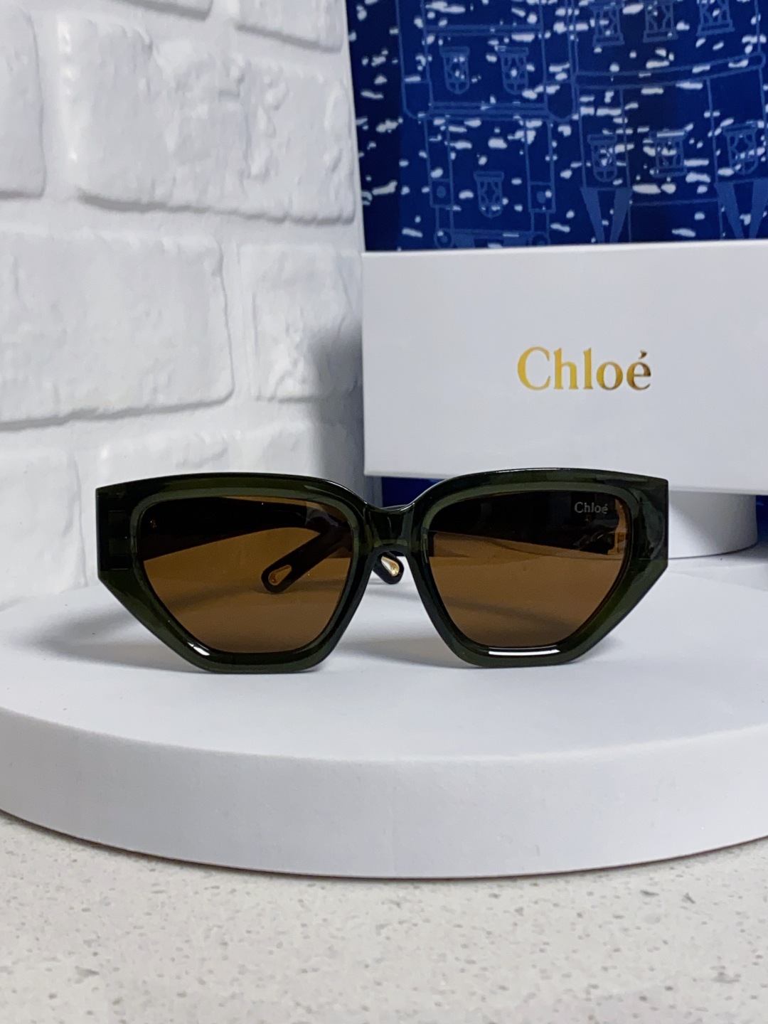 Chloe克洛伊 2025新款春夏新款猫眼形太阳镜女高级感方形大框墨镜男女潮流防紫外线
