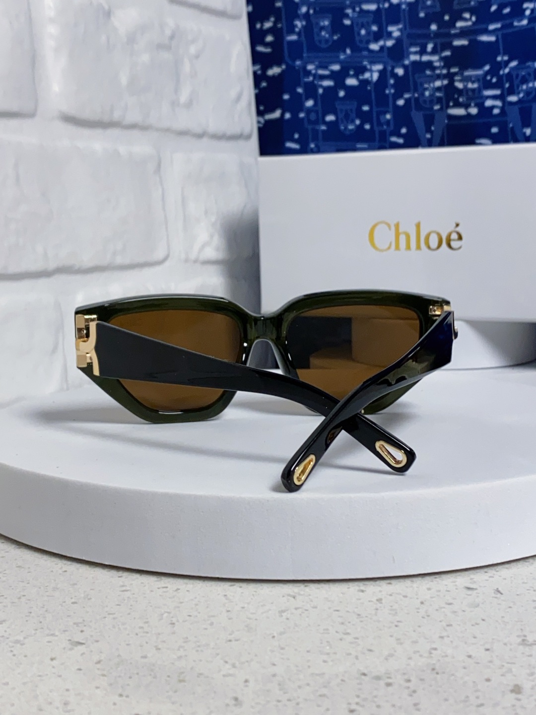 Chloe克洛伊 2025新款春夏新款猫眼形太阳镜女高级感方形大框墨镜男女潮流防紫外线