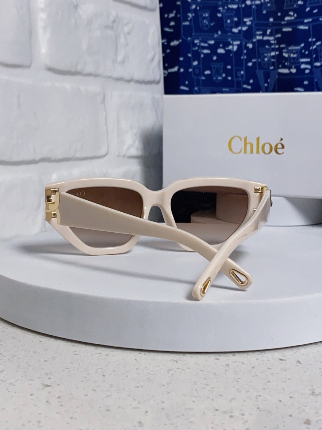 Chloe克洛伊 2025新款春夏新款猫眼形太阳镜女高级感方形大框墨镜男女潮流防紫外线