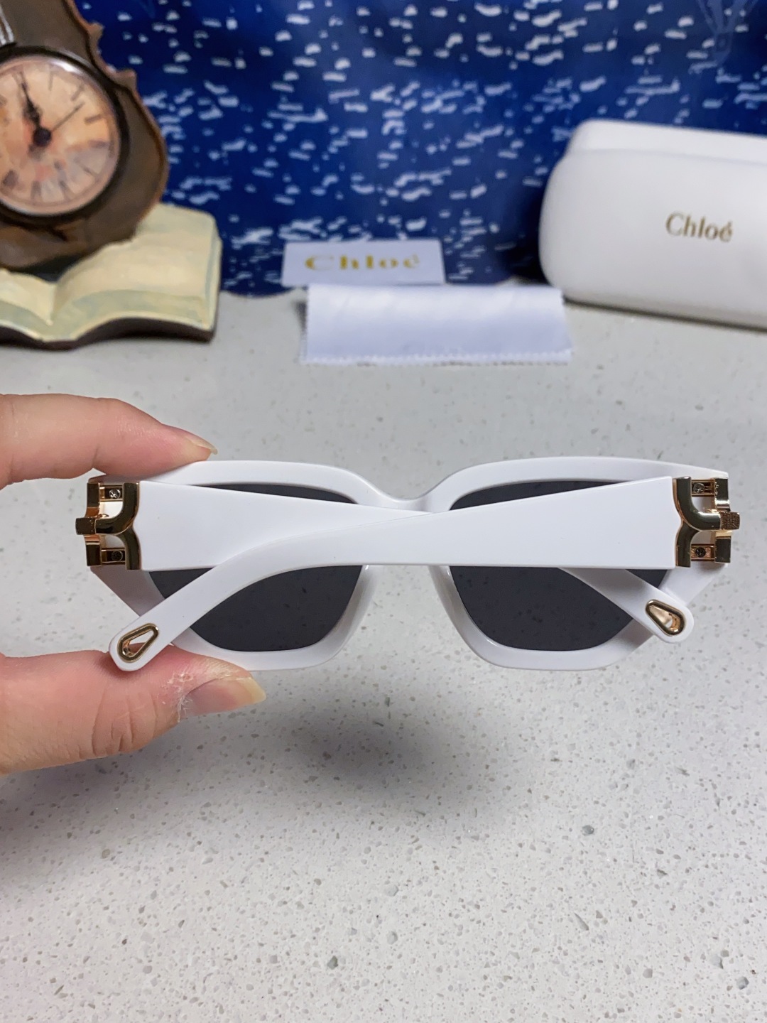 Chloe克洛伊 2025新款春夏新款猫眼形太阳镜女高级感方形大框墨镜男女潮流防紫外线