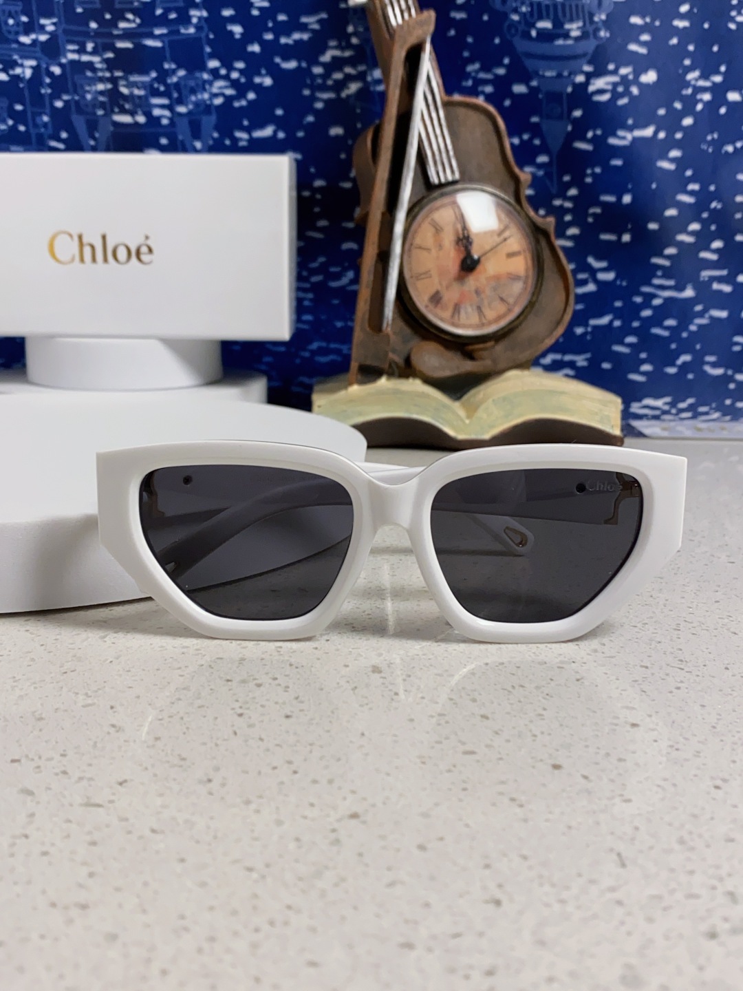 Chloe克洛伊 2025新款春夏新款猫眼形太阳镜女高级感方形大框墨镜男女潮流防紫外线
