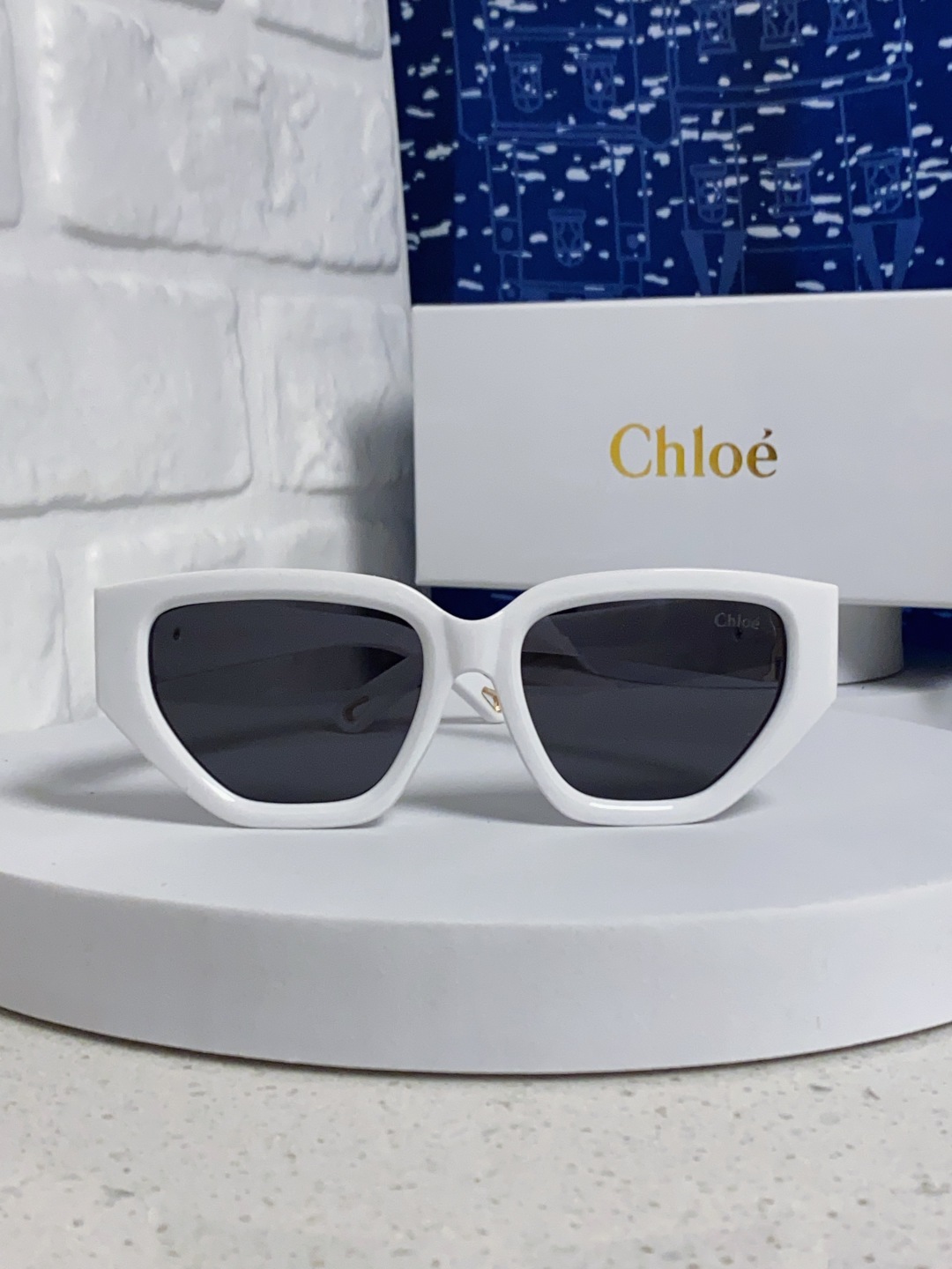 Chloe克洛伊 2025新款春夏新款猫眼形太阳镜女高级感方形大框墨镜男女潮流防紫外线