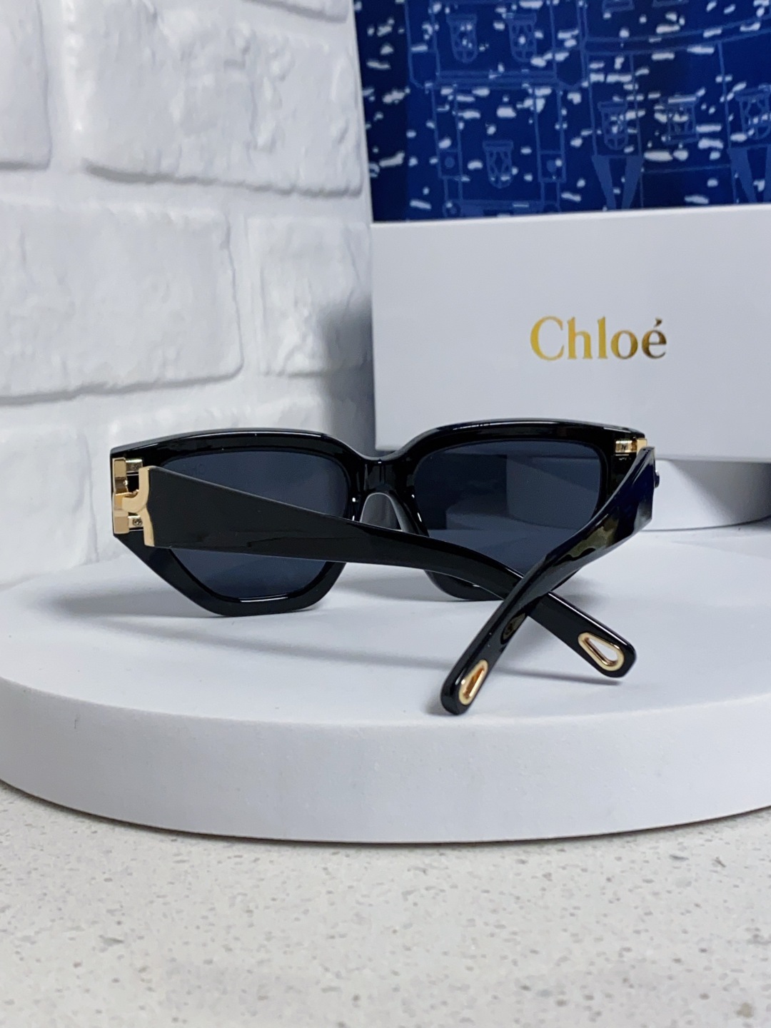 Chloe克洛伊 2025新款春夏新款猫眼形太阳镜女高级感方形大框墨镜男女潮流防紫外线